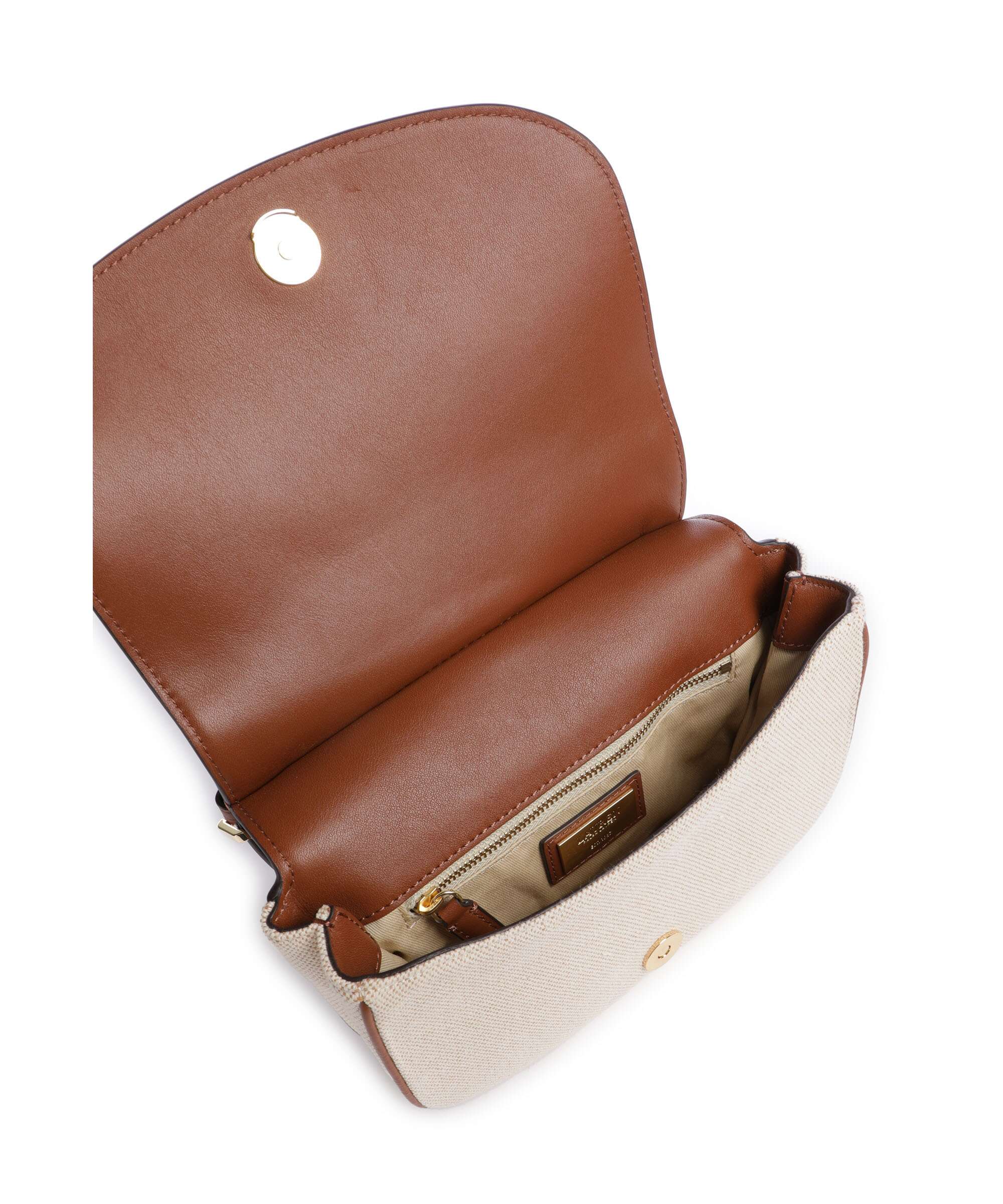 Lauren Ralph Lauren Marcy Medium Crossbody bag natural/buff canvas/lauren tan - Image 6