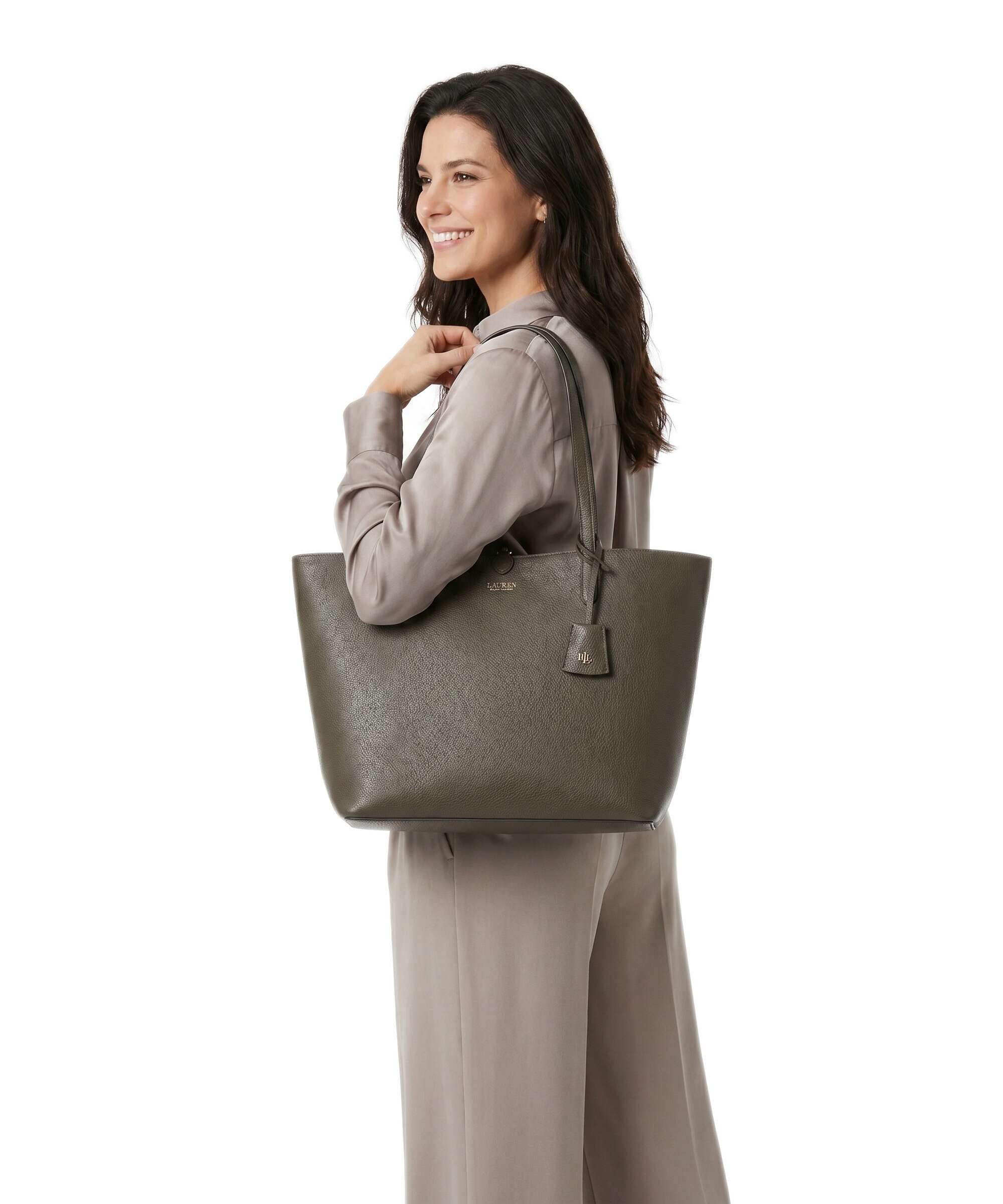 Lauren Ralph Lauren Medium Tote bag botanic green/sage green - Image 3