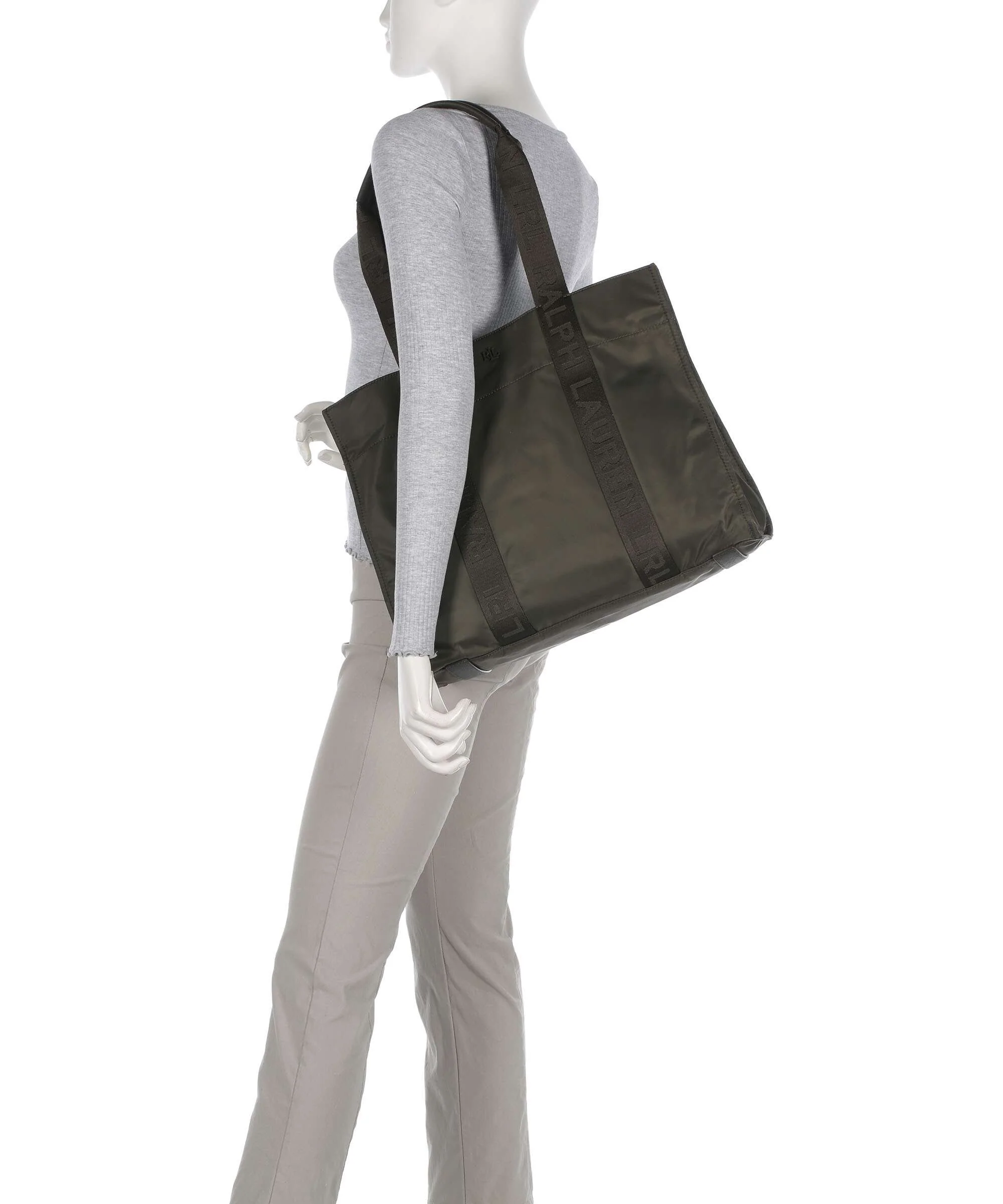 Lauren Ralph Lauren Stevie Large Tote bag dark olive - Image 3