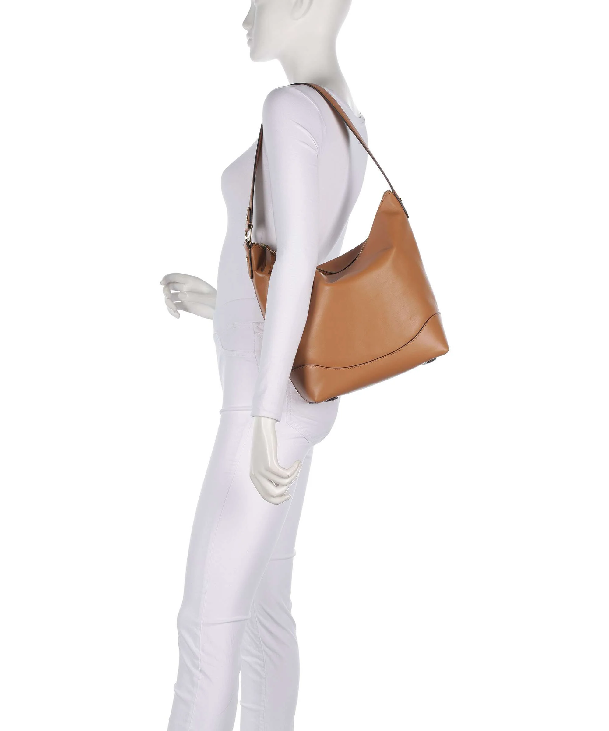 Lauren Ralph Lauren Tasha Large Hobo bag classic caramel - Image 3