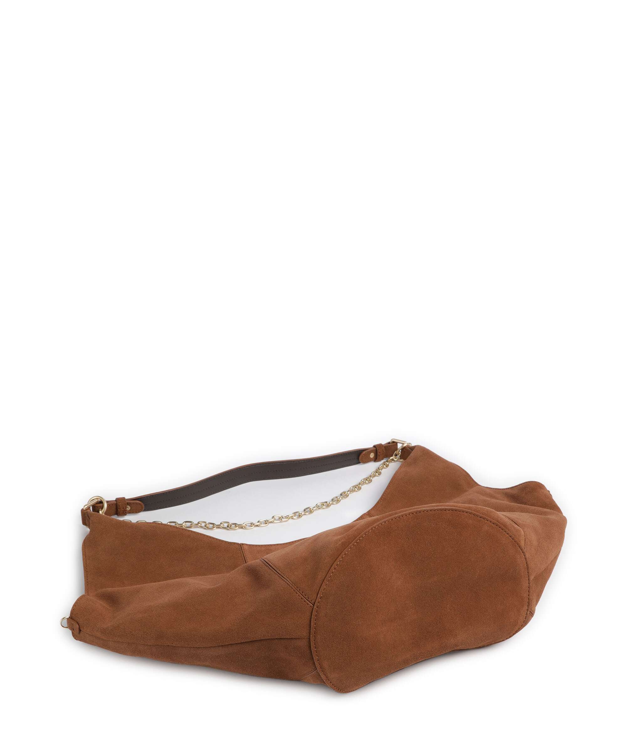 Les Visionnaires Amelie Cozy Chain Hobo bag cognac - Image 5