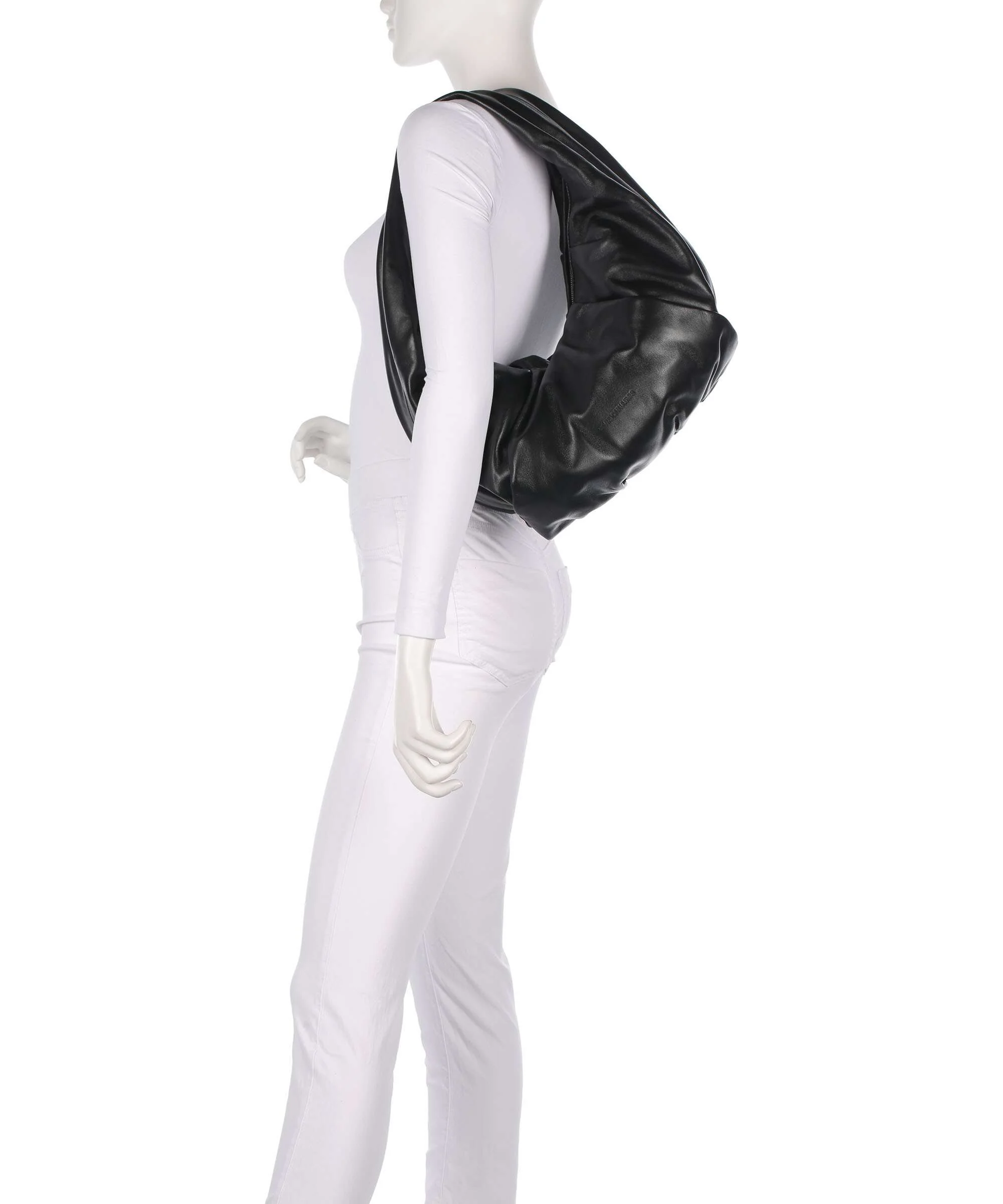 Les Visionnaires Greta Essential Silky Hobo bag black - Image 3