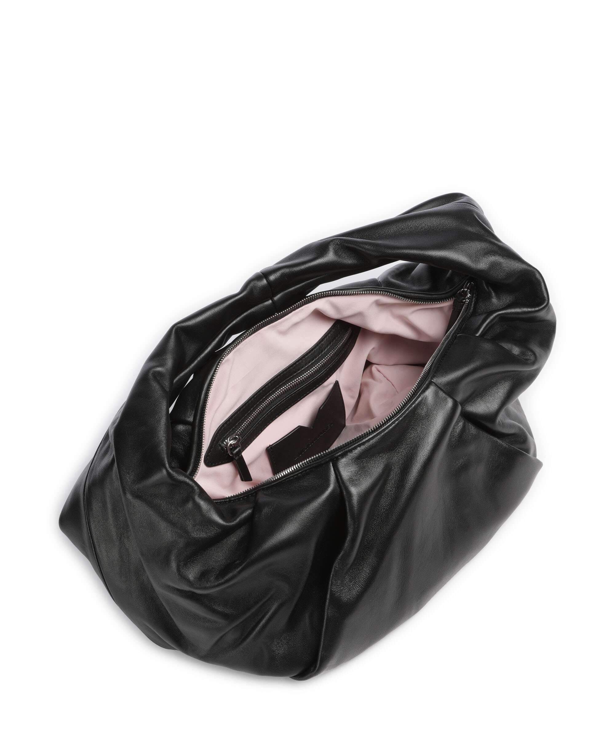 Les Visionnaires Greta Essential Silky Hobo bag black - Image 5