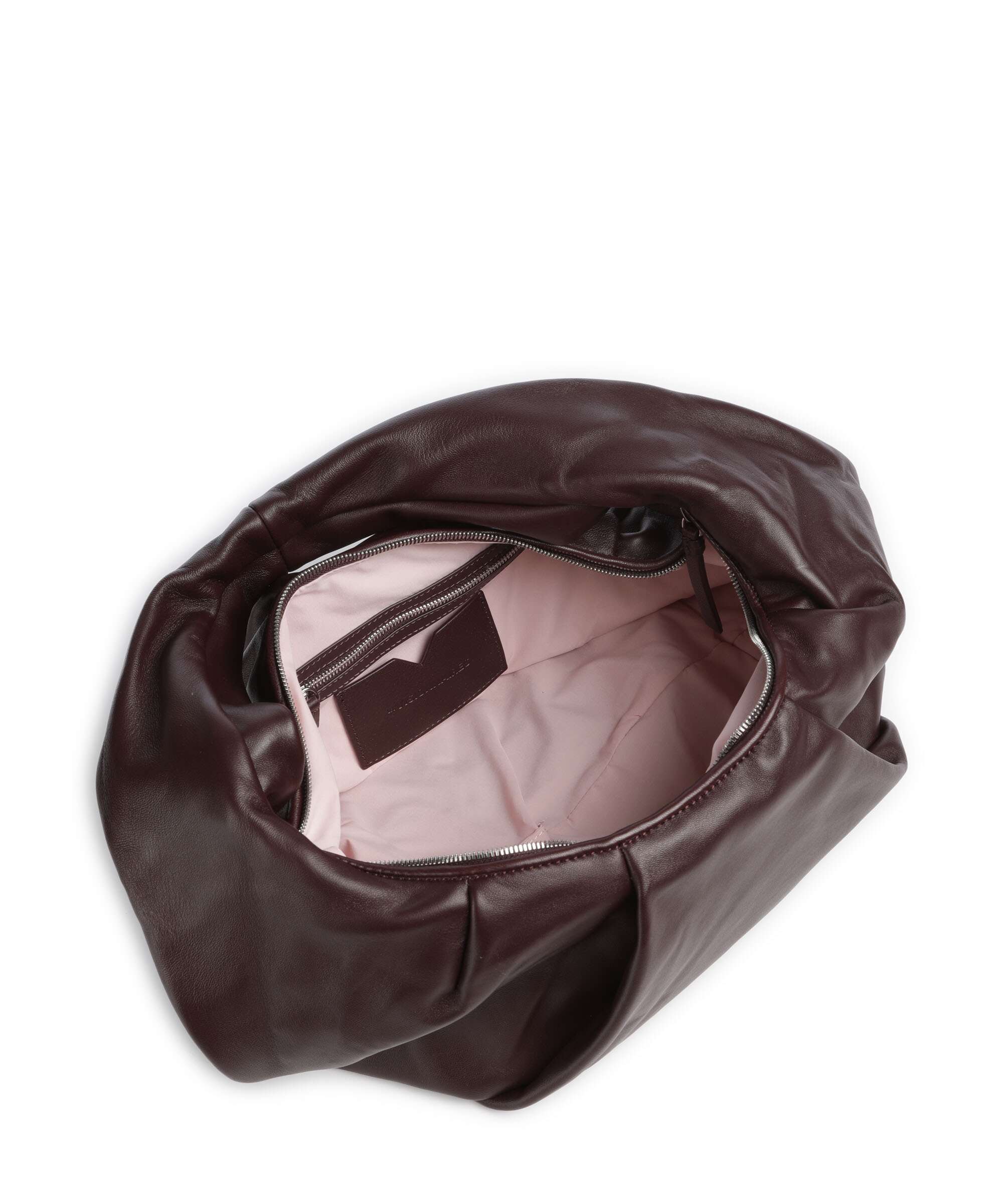 Les Visionnaires Greta Essential Silky Hobo bag aubergine - Image 5