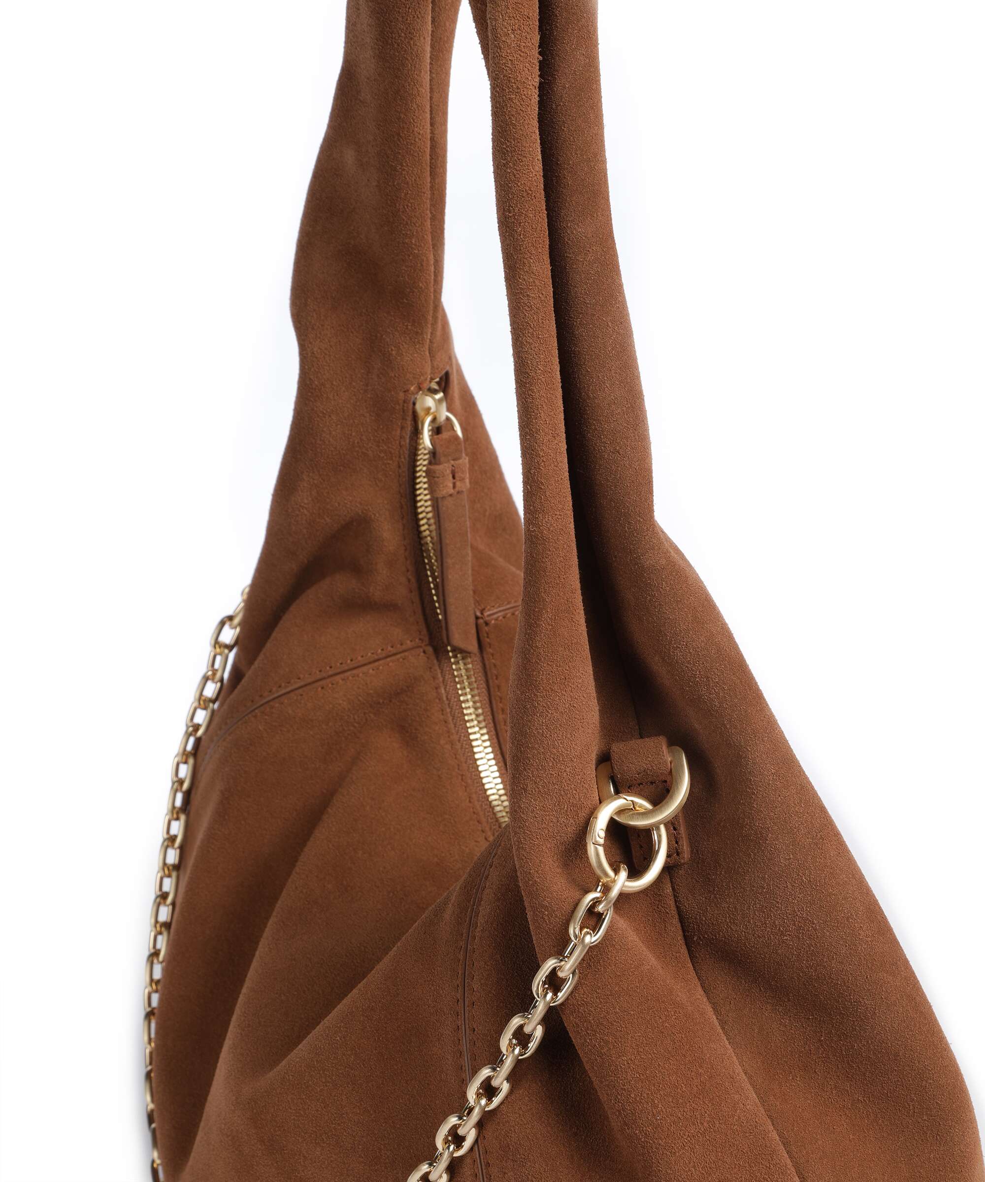 Les Visionnaires Jade Cozy Chain Hobo bag cognac - Image 4