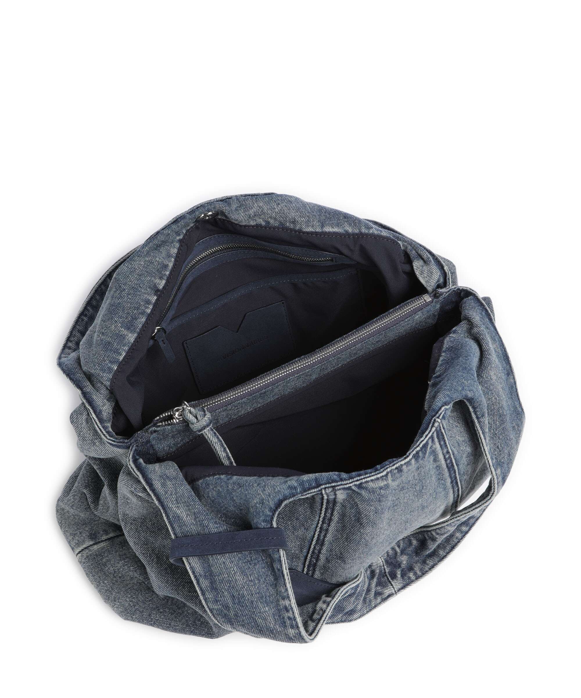 Les Visionnaires Paz Denim Essential Hobo bag washed denim - Image 5