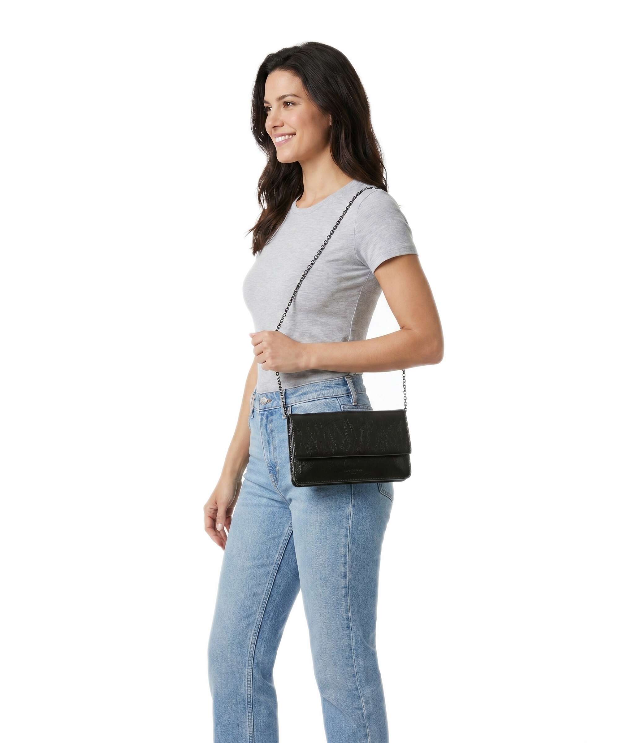 Liebeskind Audrey Recycled Lack Distressed S Crossbody bag deep soil - Image 3