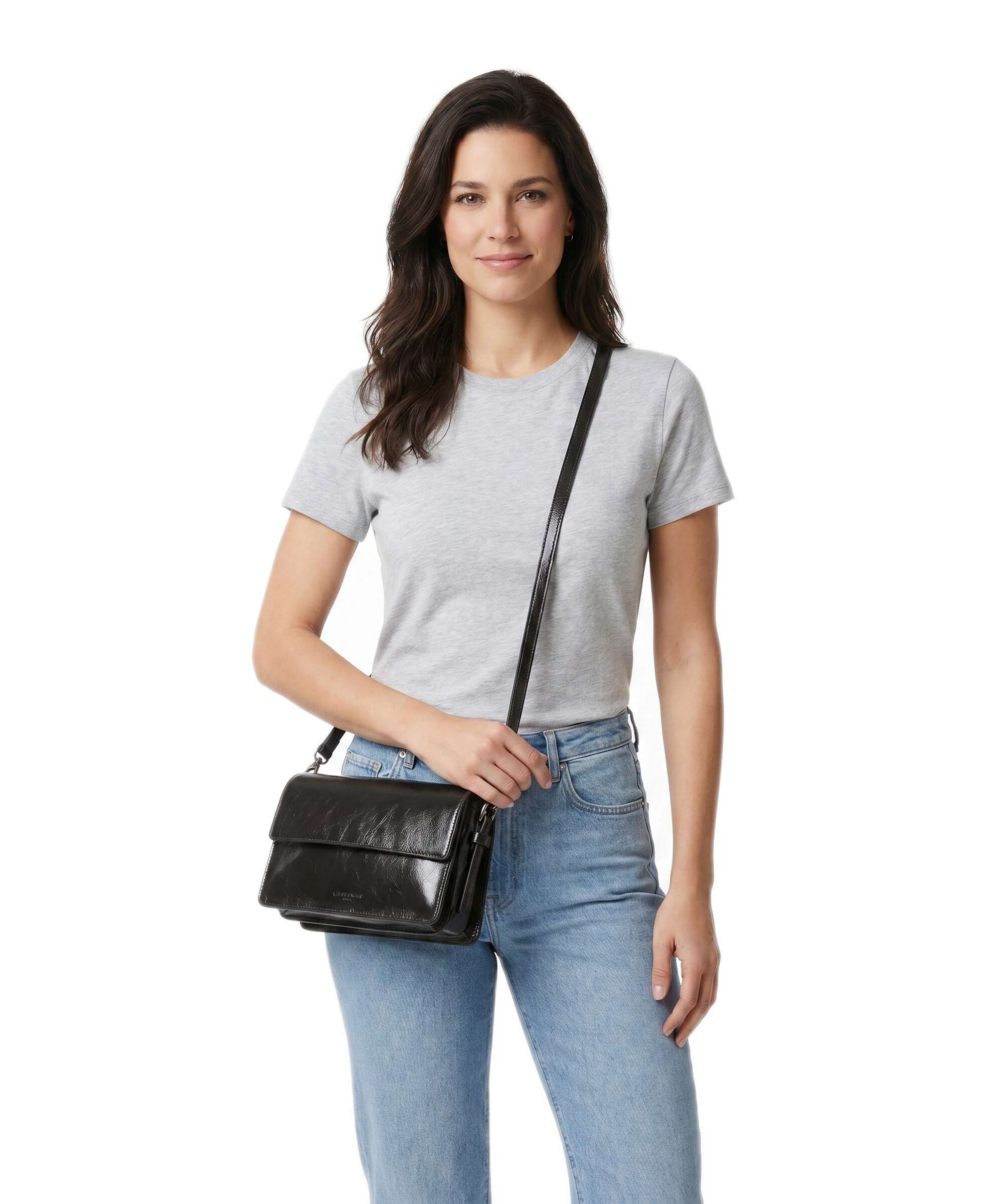 Liebeskind Audrey Recycled Lack Distressed S Shoulder bag deep soil - Image 4