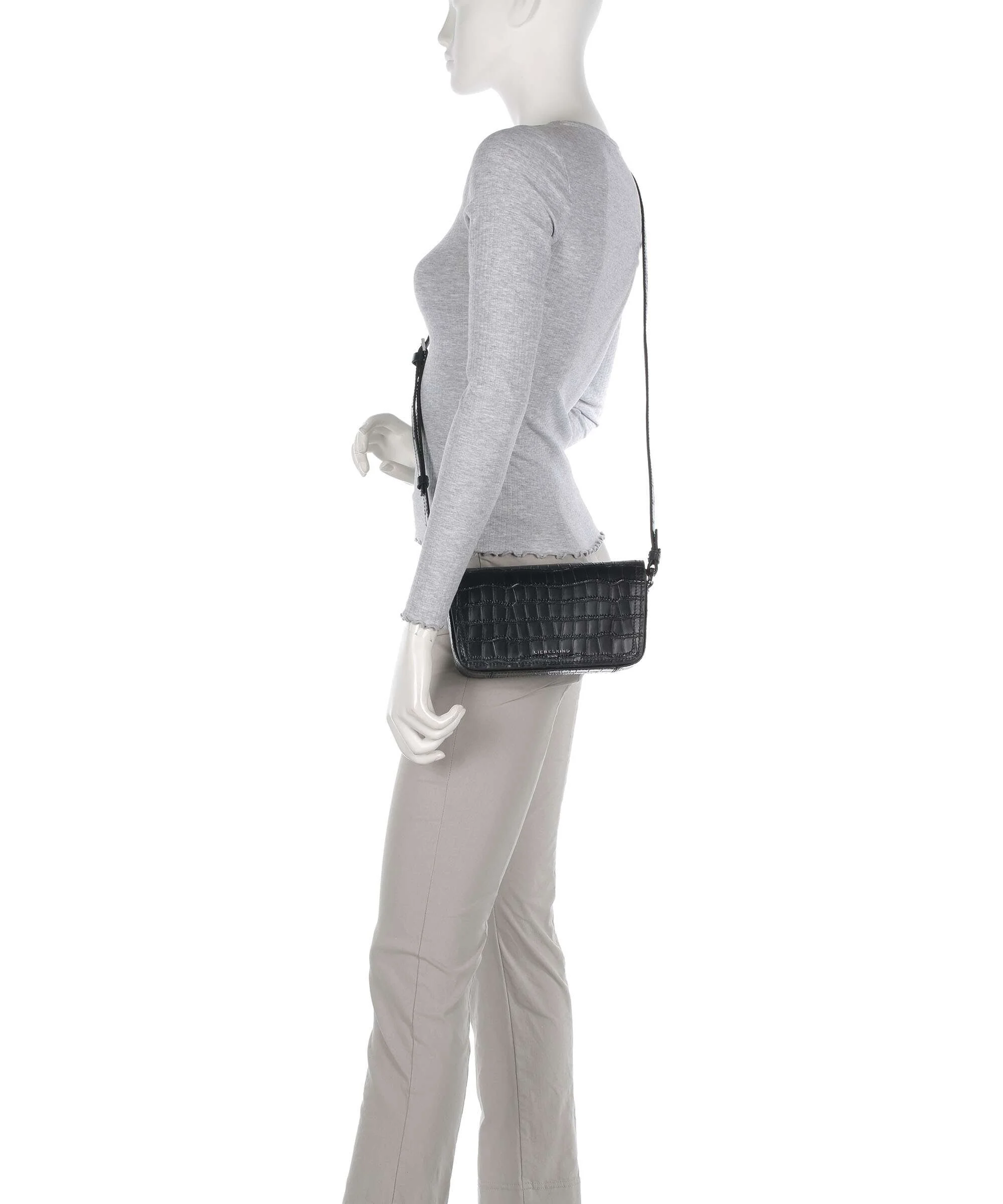 Liebeskind Chudy Croco S Crossbody bag black - Image 3