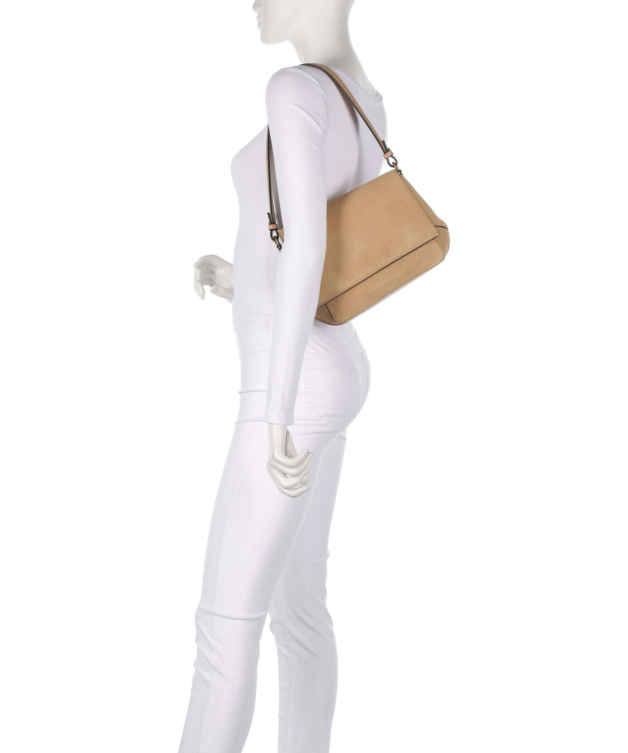 Liebeskind Lilly Suede M Shoulder bag beige - Image 3