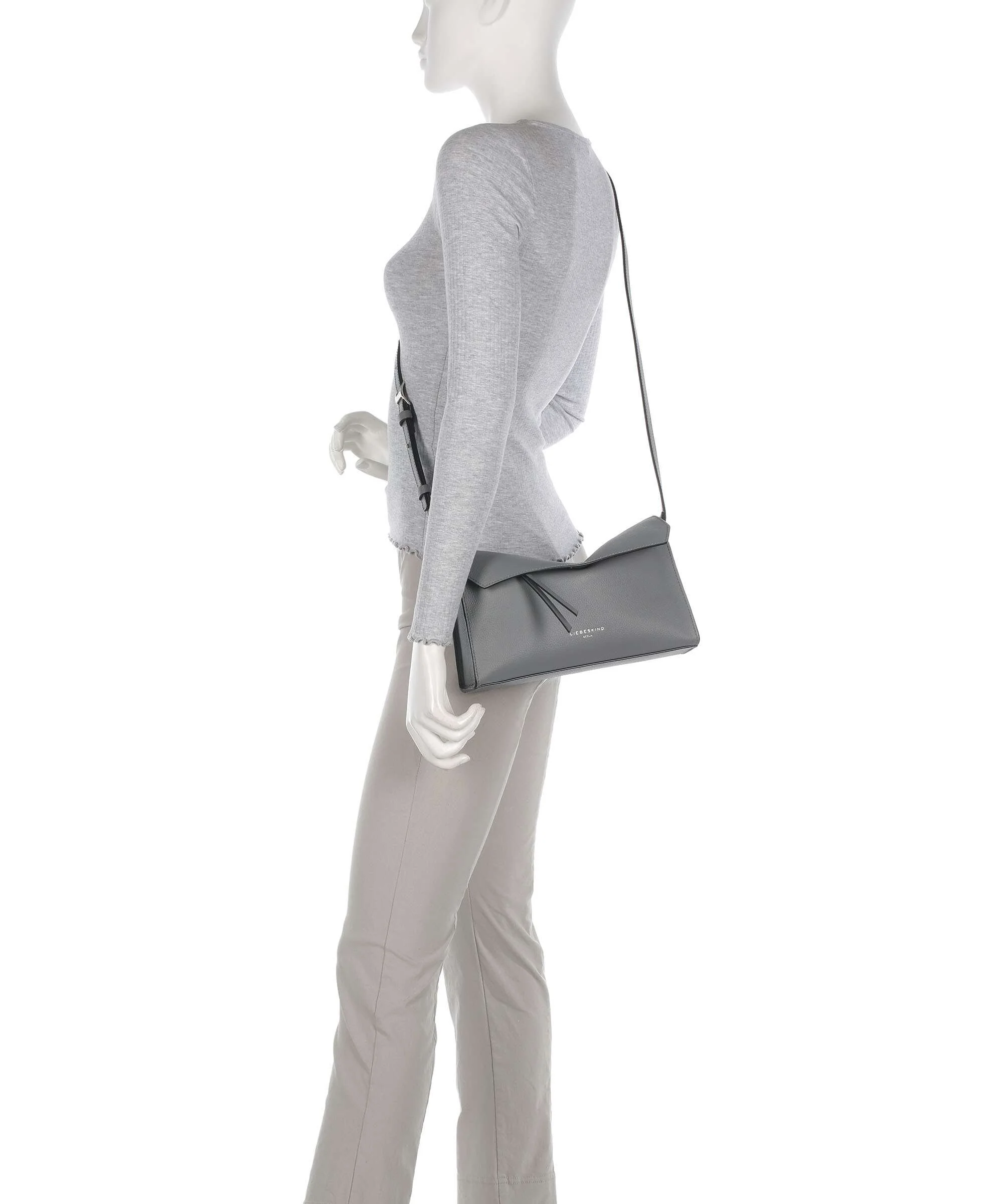 Liebeskind Lora Small Pebble S Crossbody bag grigio - Image 3