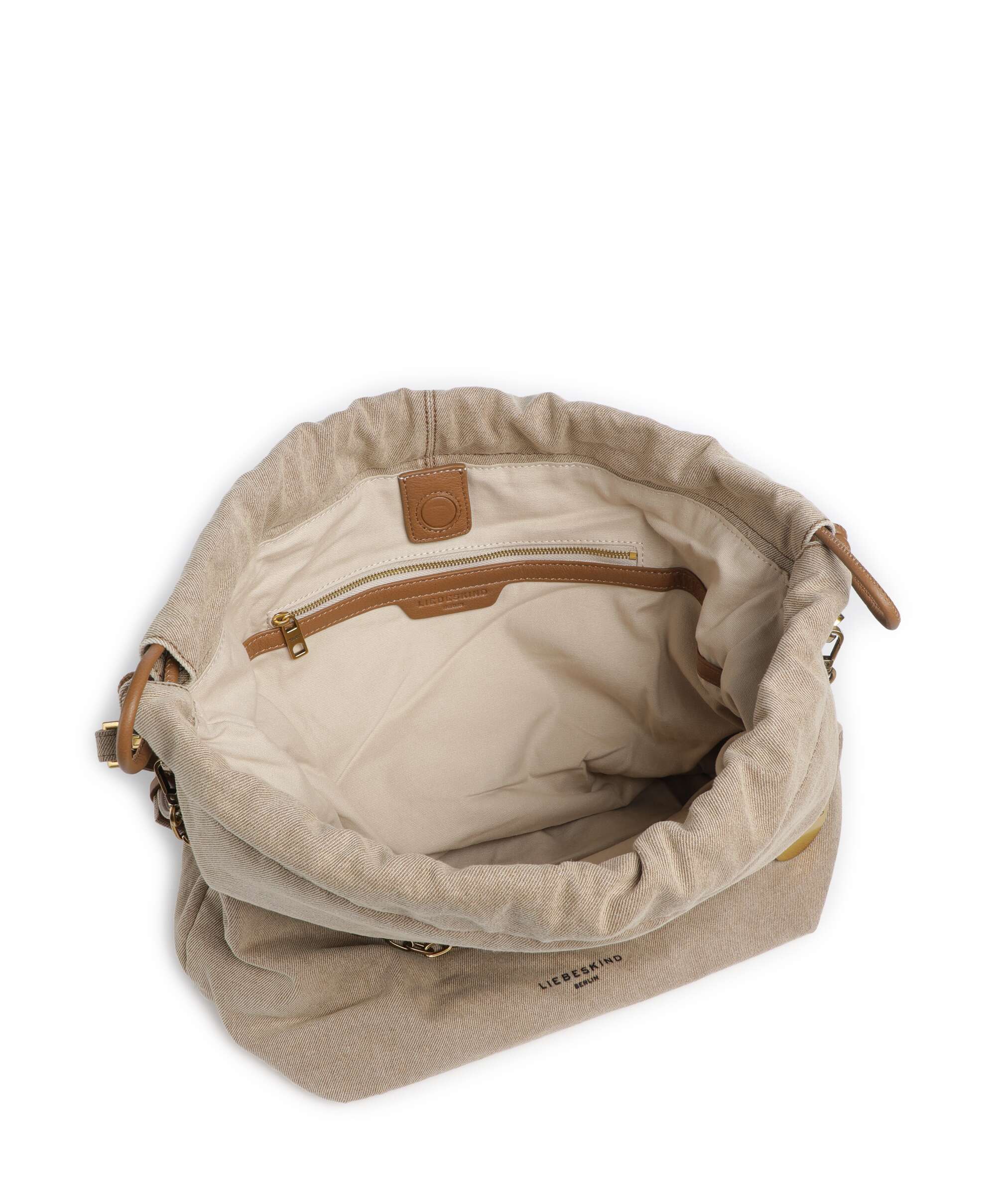 Liebeskind Lya II Denim M Bucket bag beige - Image 6
