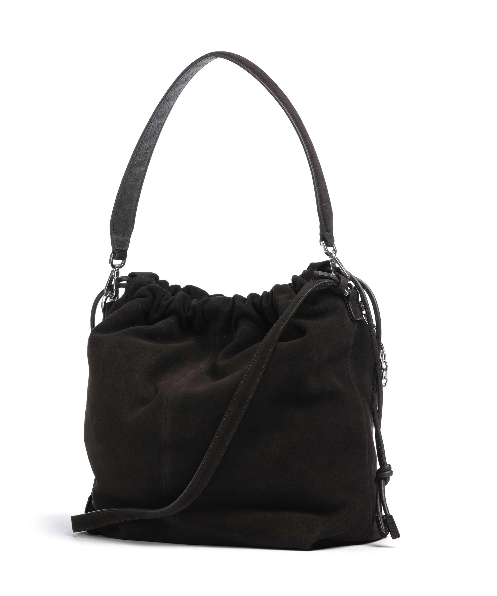 Liebeskind Lya II Hydro Suede M Bucket bag deep soil - Image 2
