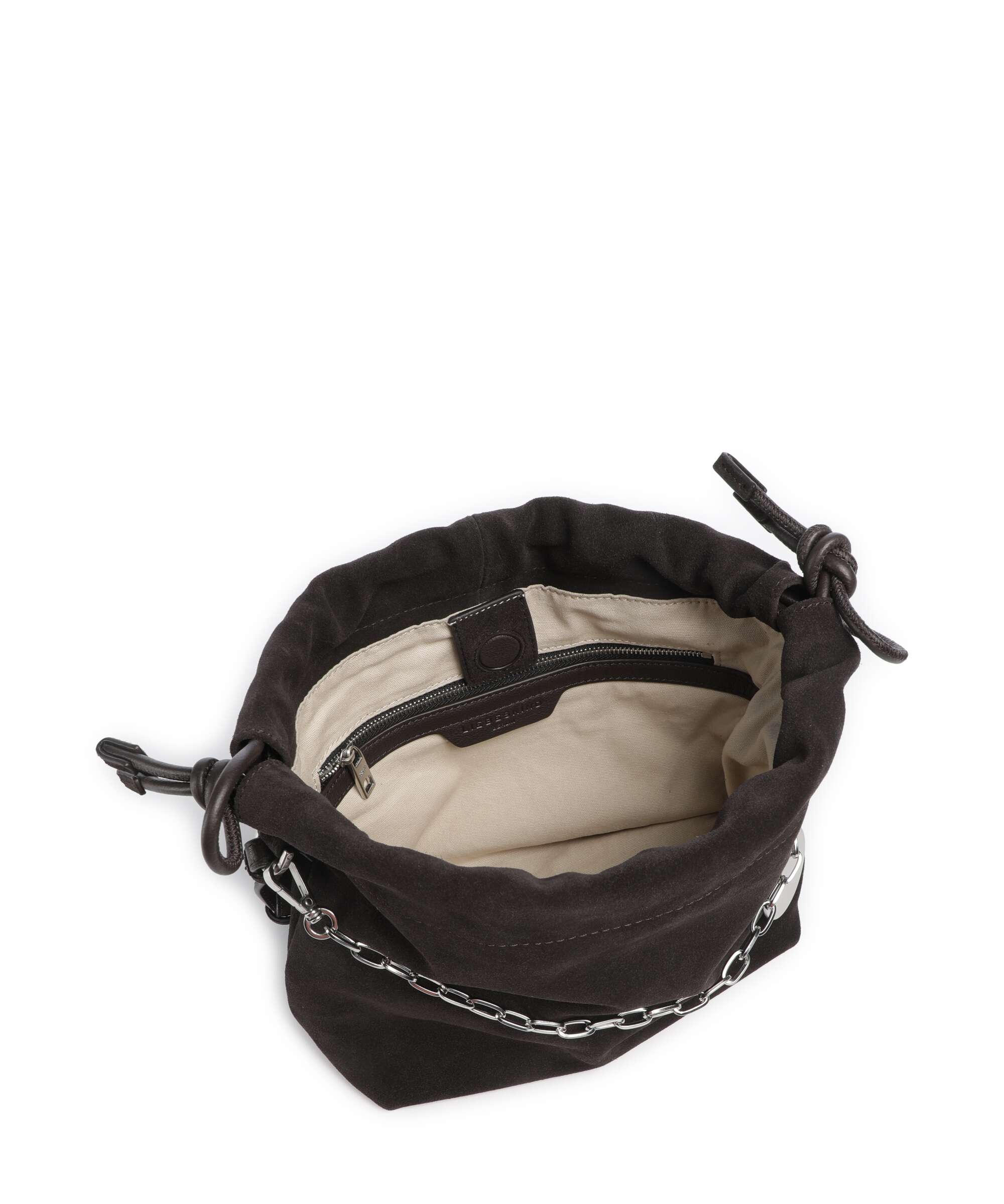 Liebeskind Lya II Hydro Suede S Bucket bag deep soil - Image 6