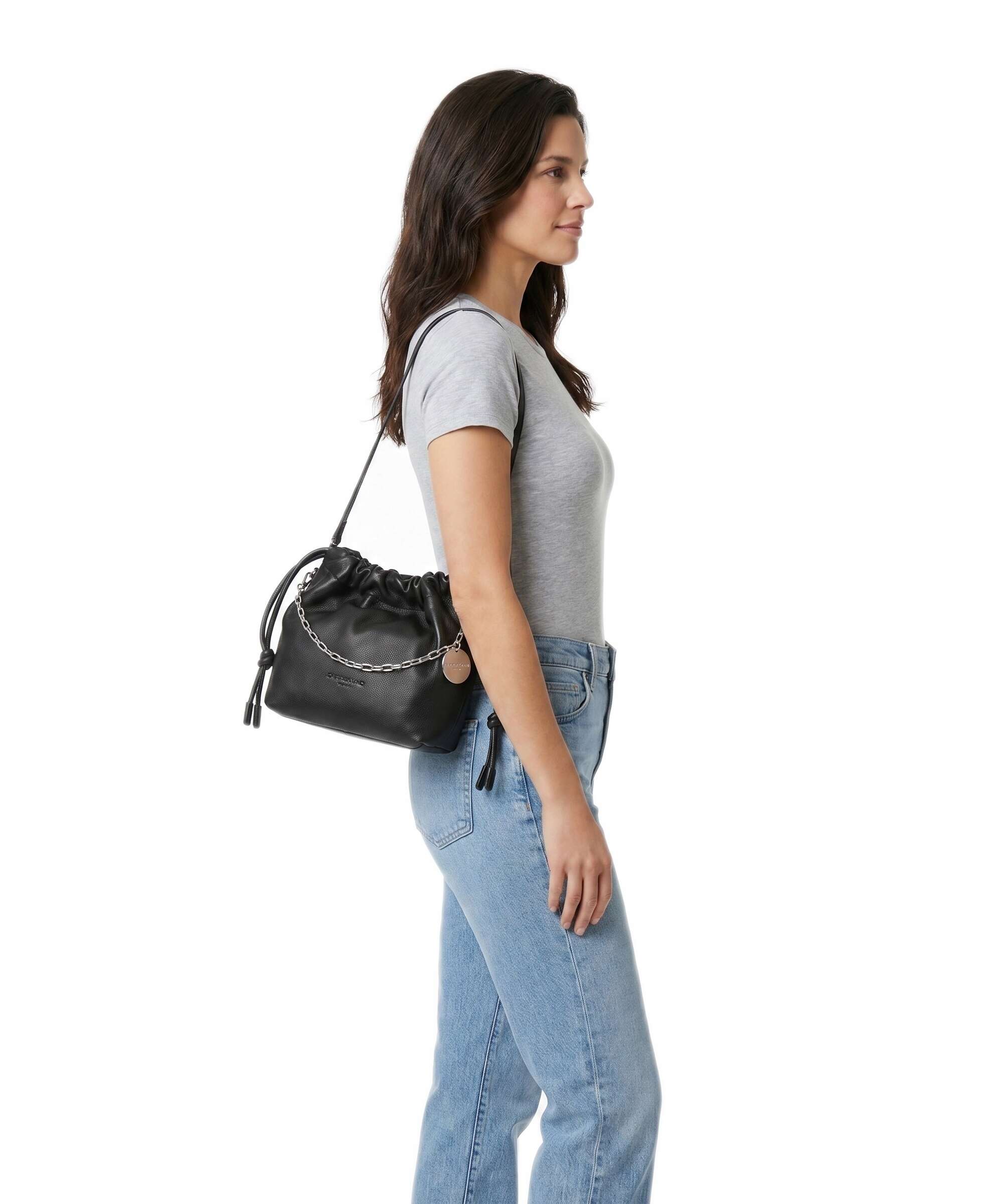Liebeskind Lya II Small Pebble S Bucket bag black - Image 3