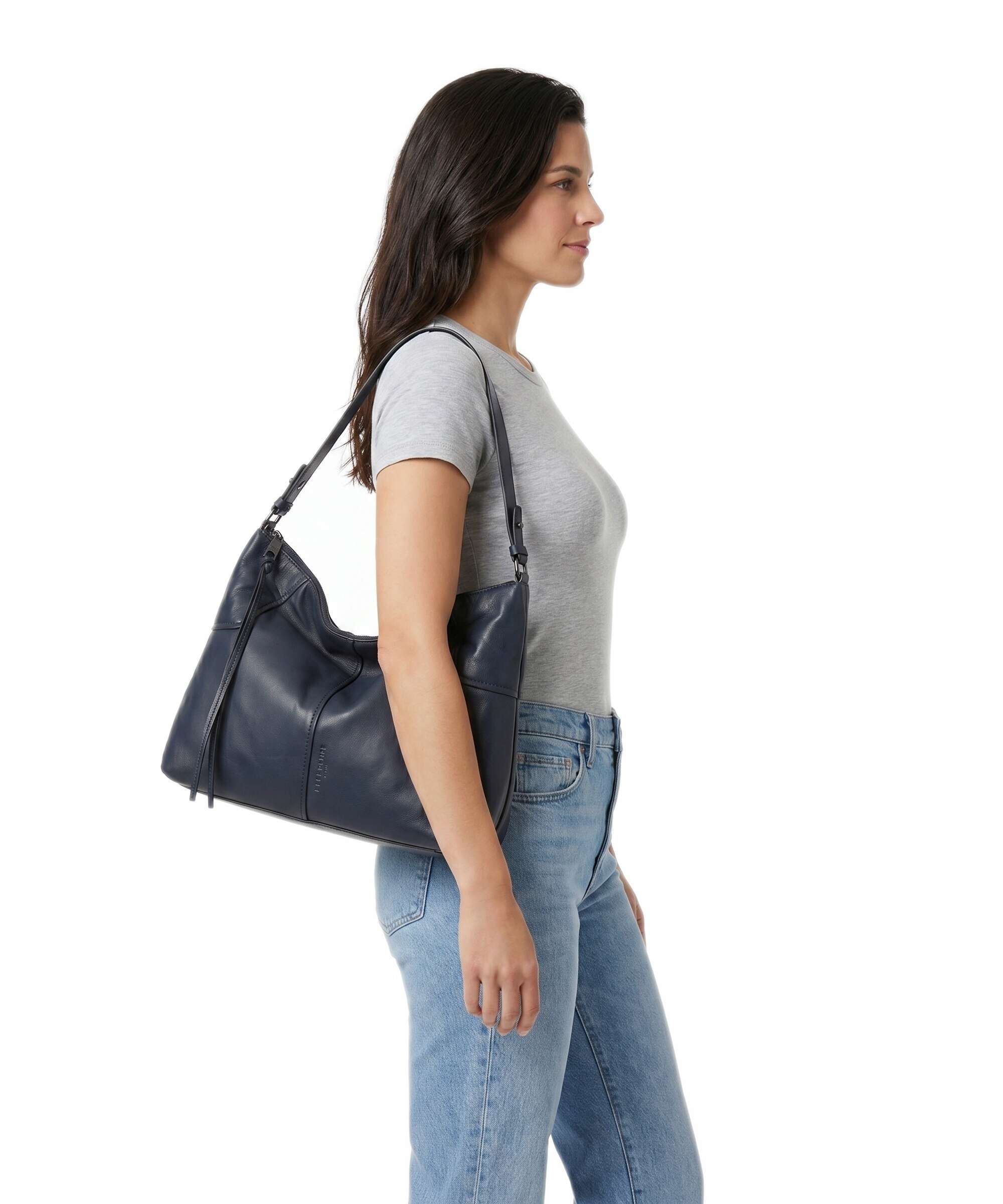 Liebeskind Mila Sheep Natural M Hobo bag peacoat - Image 3