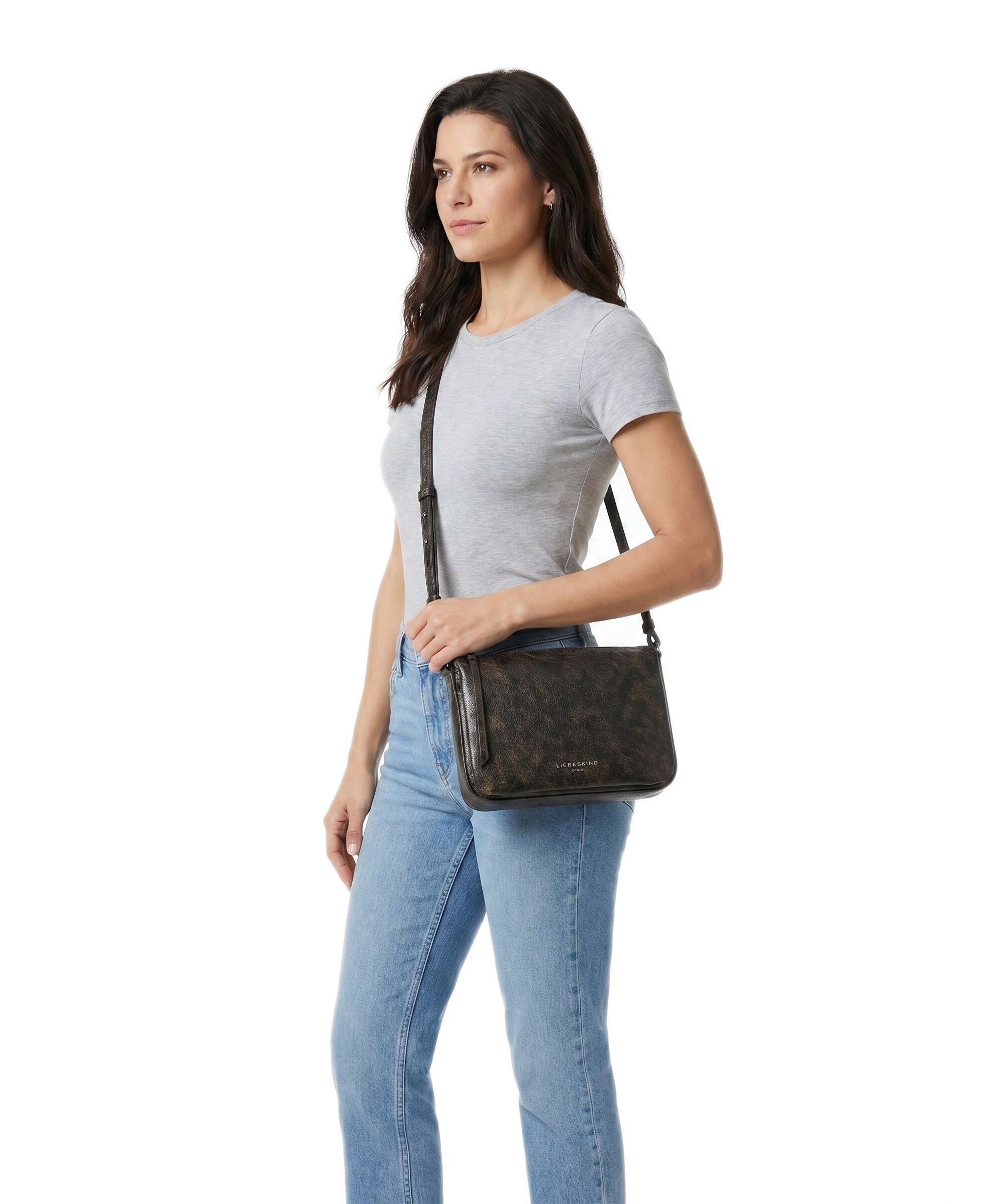 Liebeskind Nina Vintage PU M Crossbody bag deep soil - Image 3