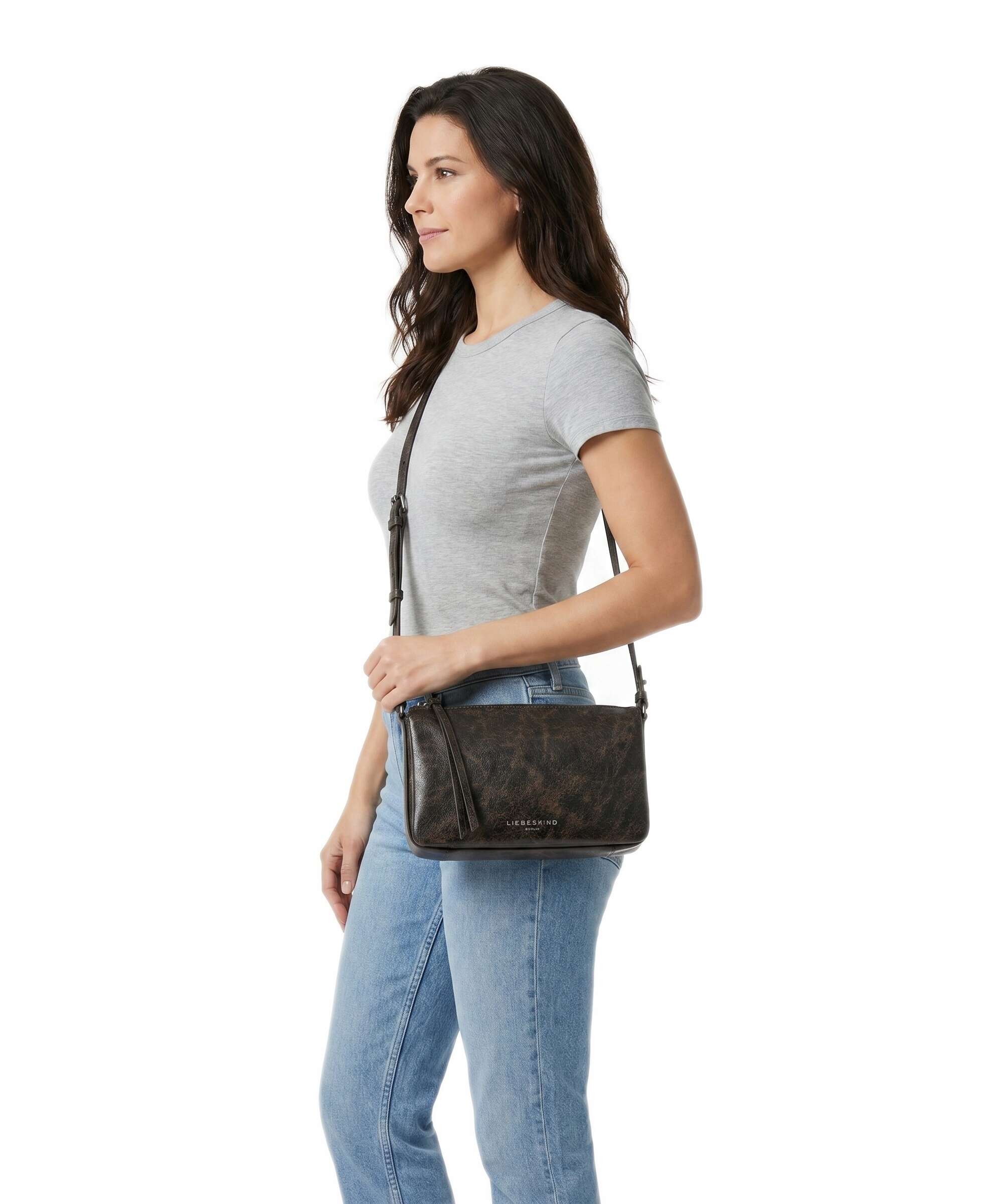 Liebeskind Nina Vintage PU S Crossbody bag deep soil - Image 3