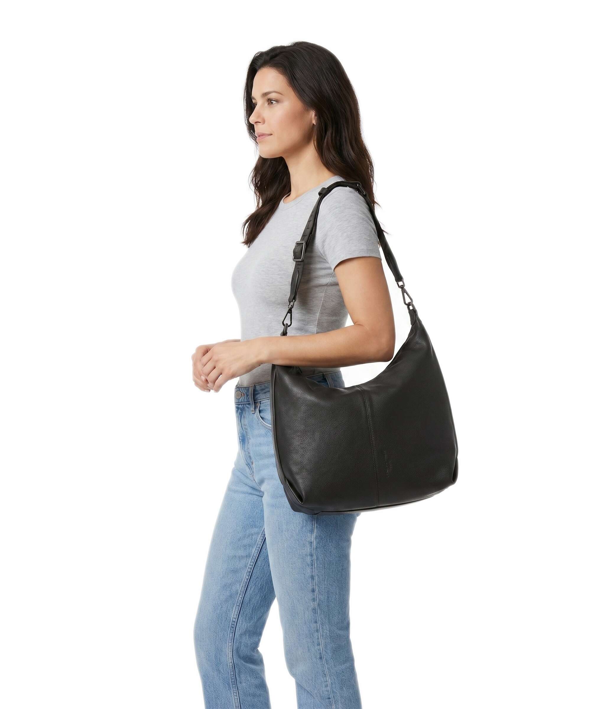 Liebeskind Paris Small Pebble M Hobo bag deep soil - Image 3