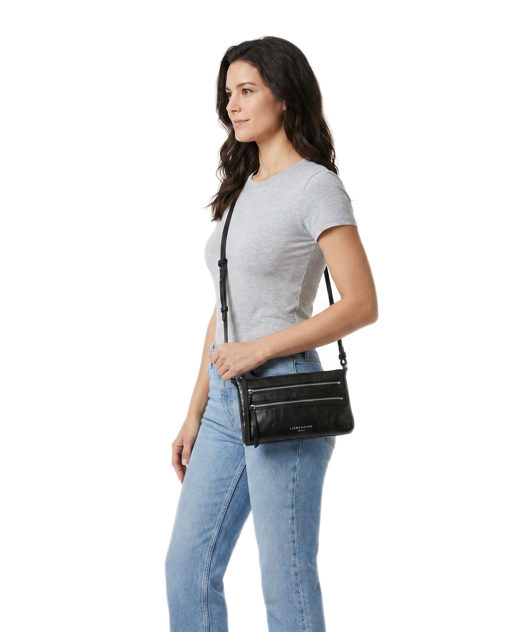 Liebeskind Zena Lamb Crunch S Crossbody bag black - Image 3