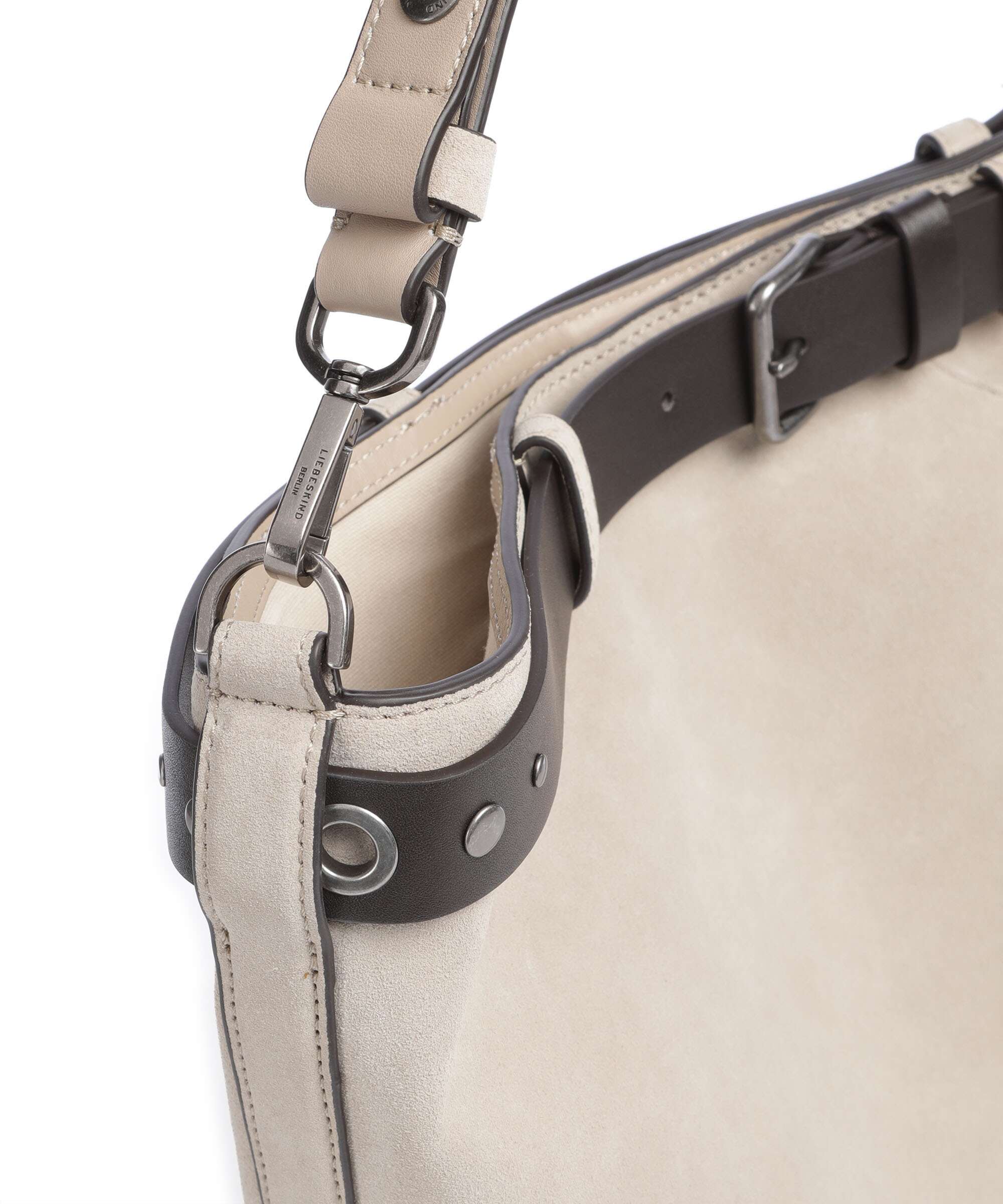 Liebeskind Zita Hydro Suede L Bucket bag beige - Image 4