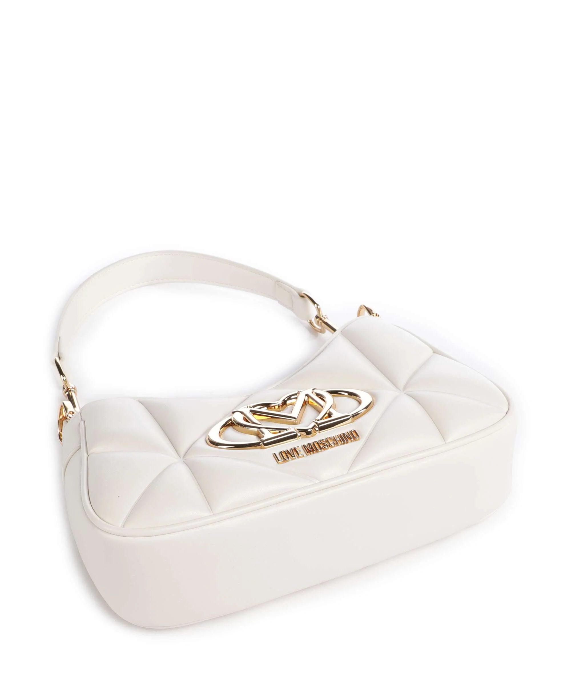 Love Moschino Embossed Q Shoulder bag ivory - Image 6
