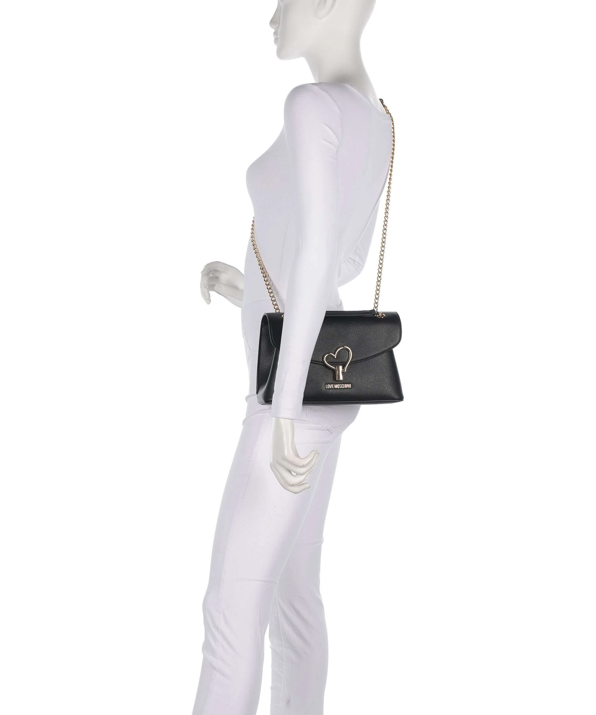 Love Moschino Heart Turnlock Shoulder bag black - Image 4