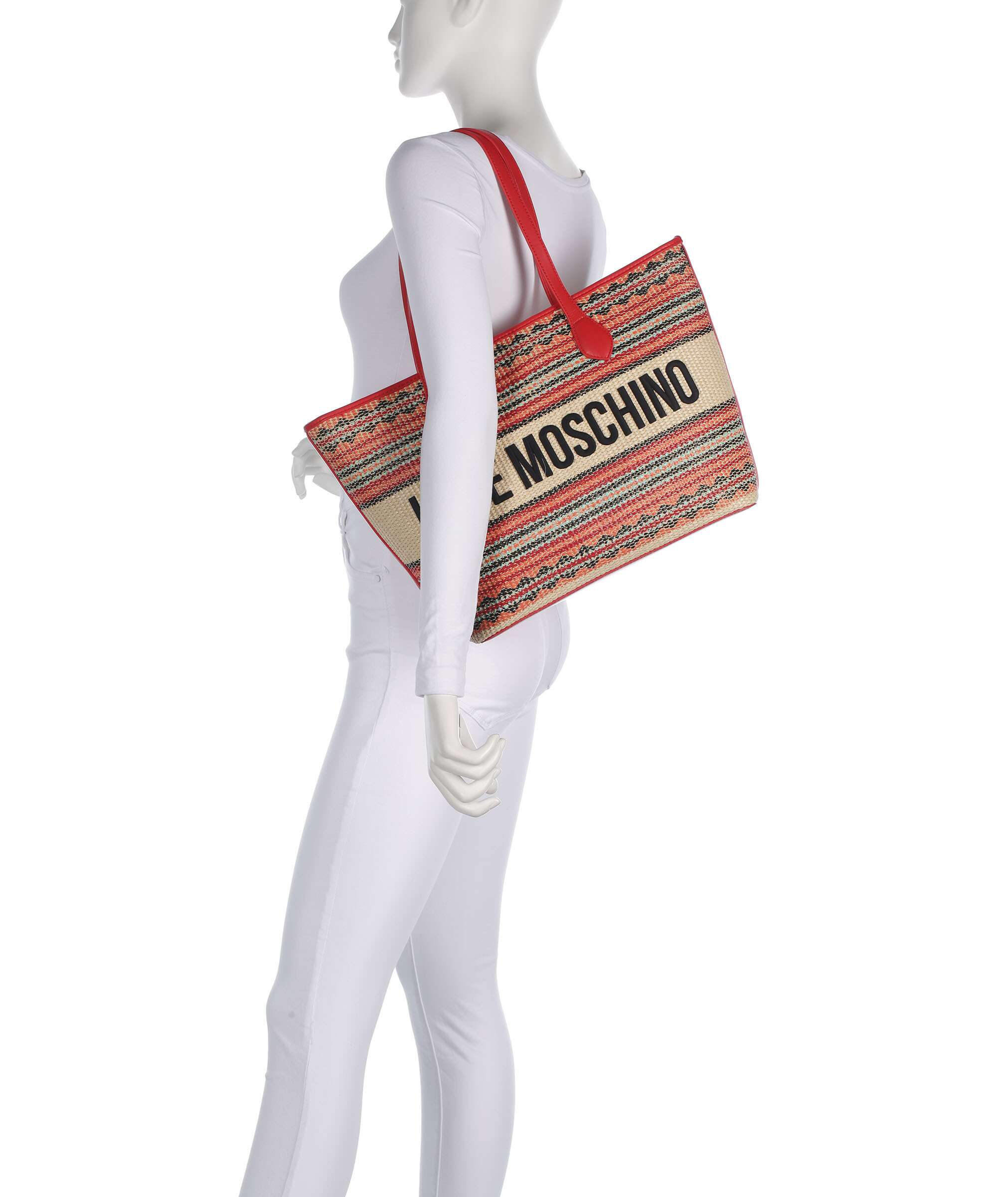 Love Moschino Sunset Stripes Tote bag multicolour/red - Image 3