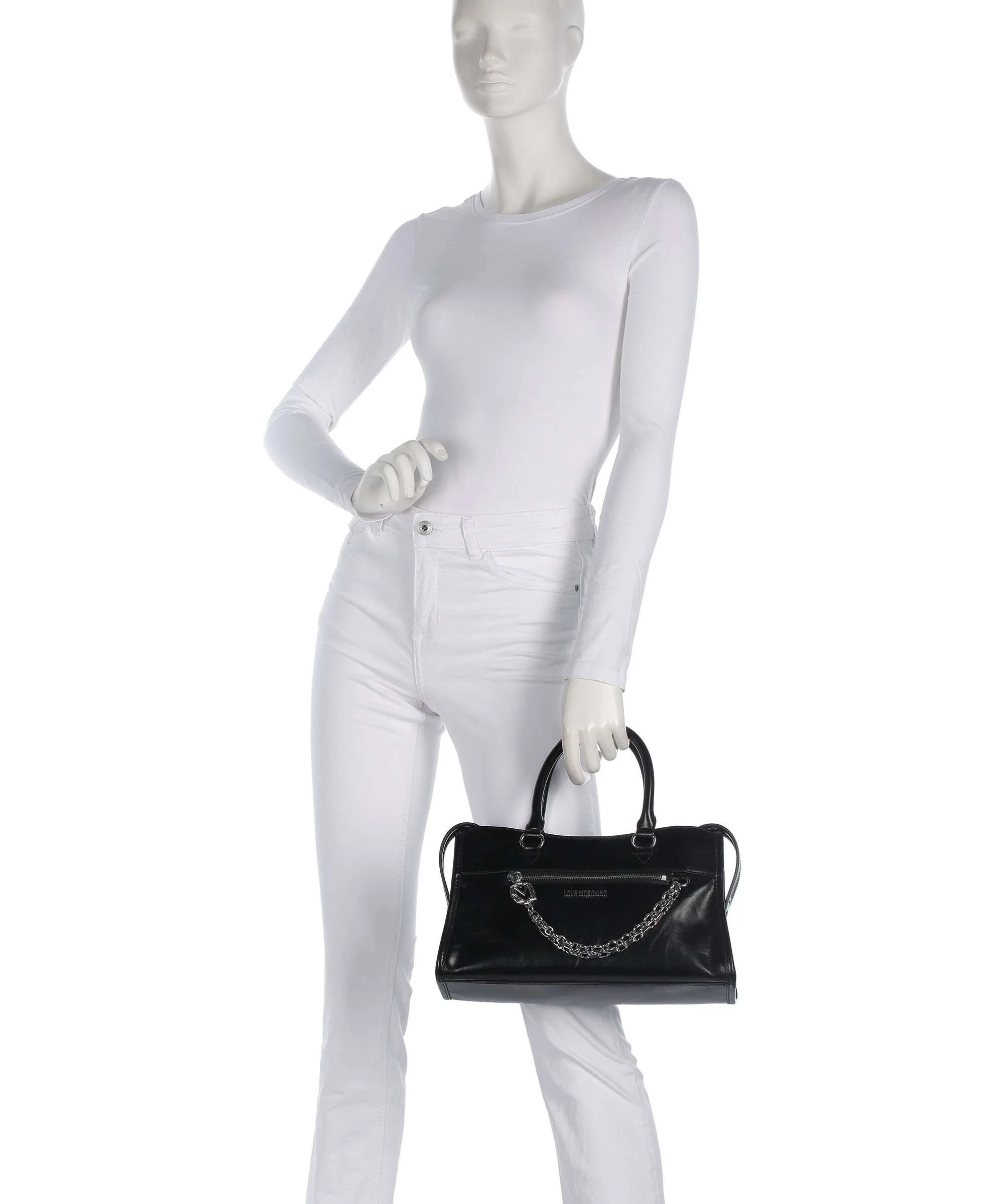 Love Moschino Urban Chains Handbag black/black - Image 3