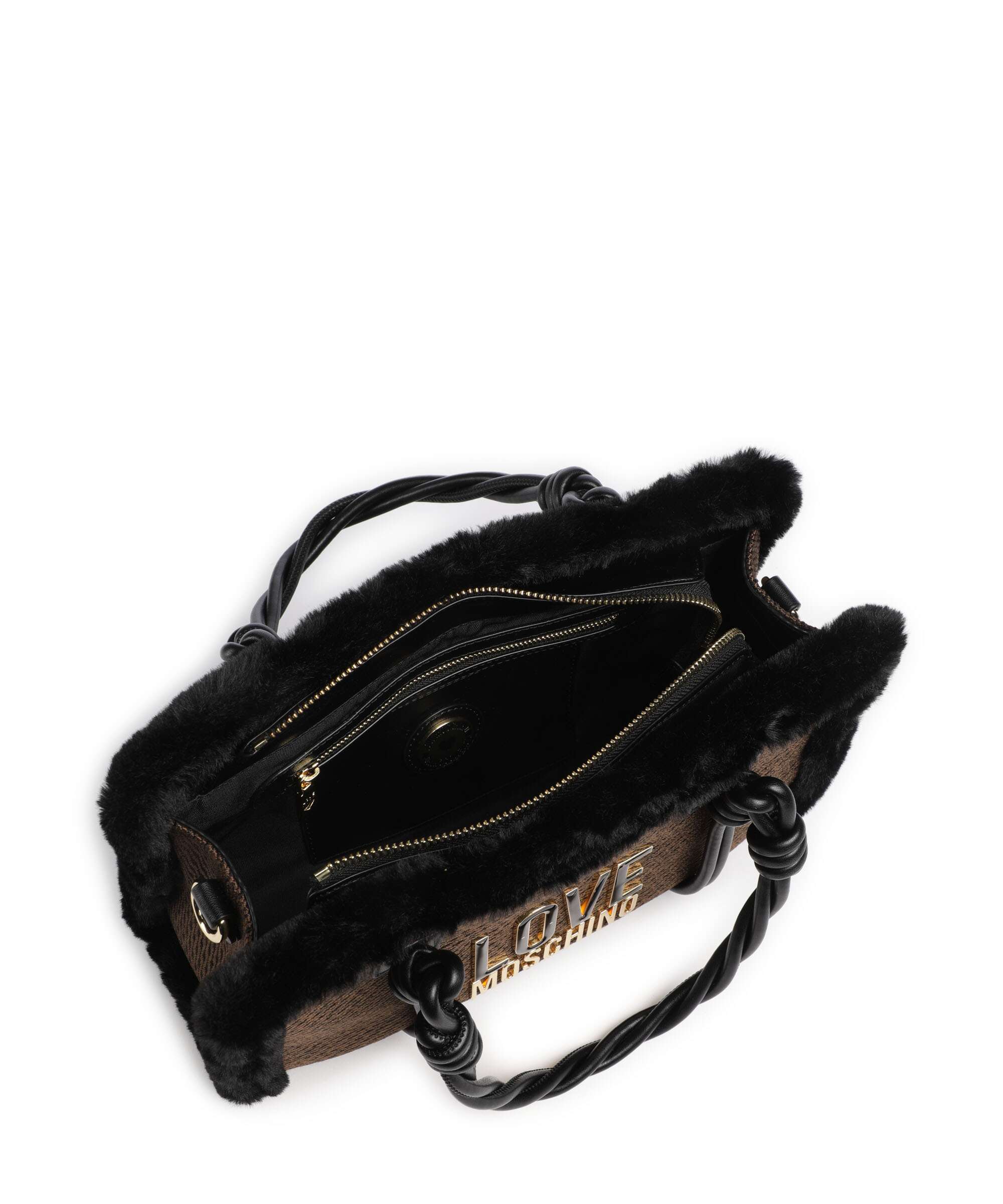 Love Moschino Wintery Handbag chocolate/black - Image 6