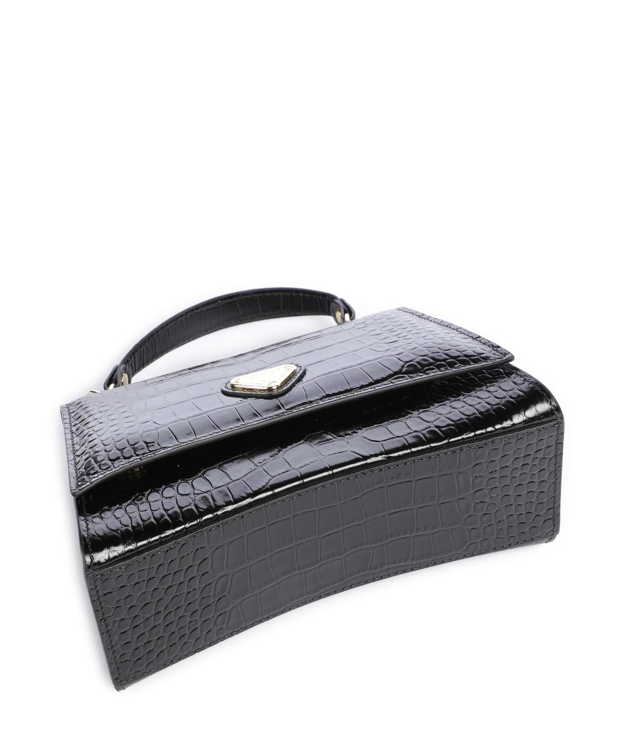 Maison Mollerus Croco Romont Handbag classic schwarz - Image 5