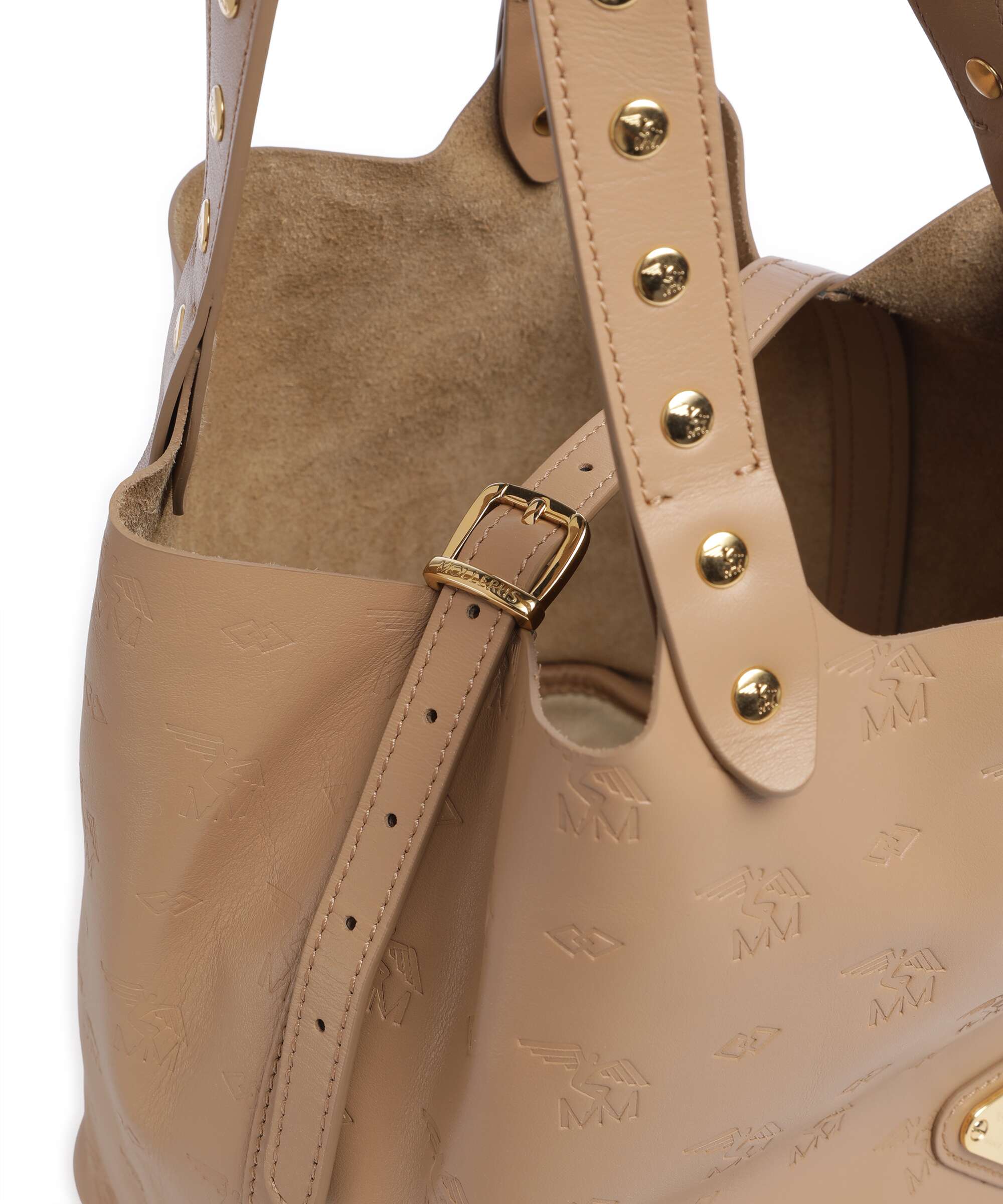 Maison Mollerus Stampato Liddes Hobo bag cappuccino - Image 4