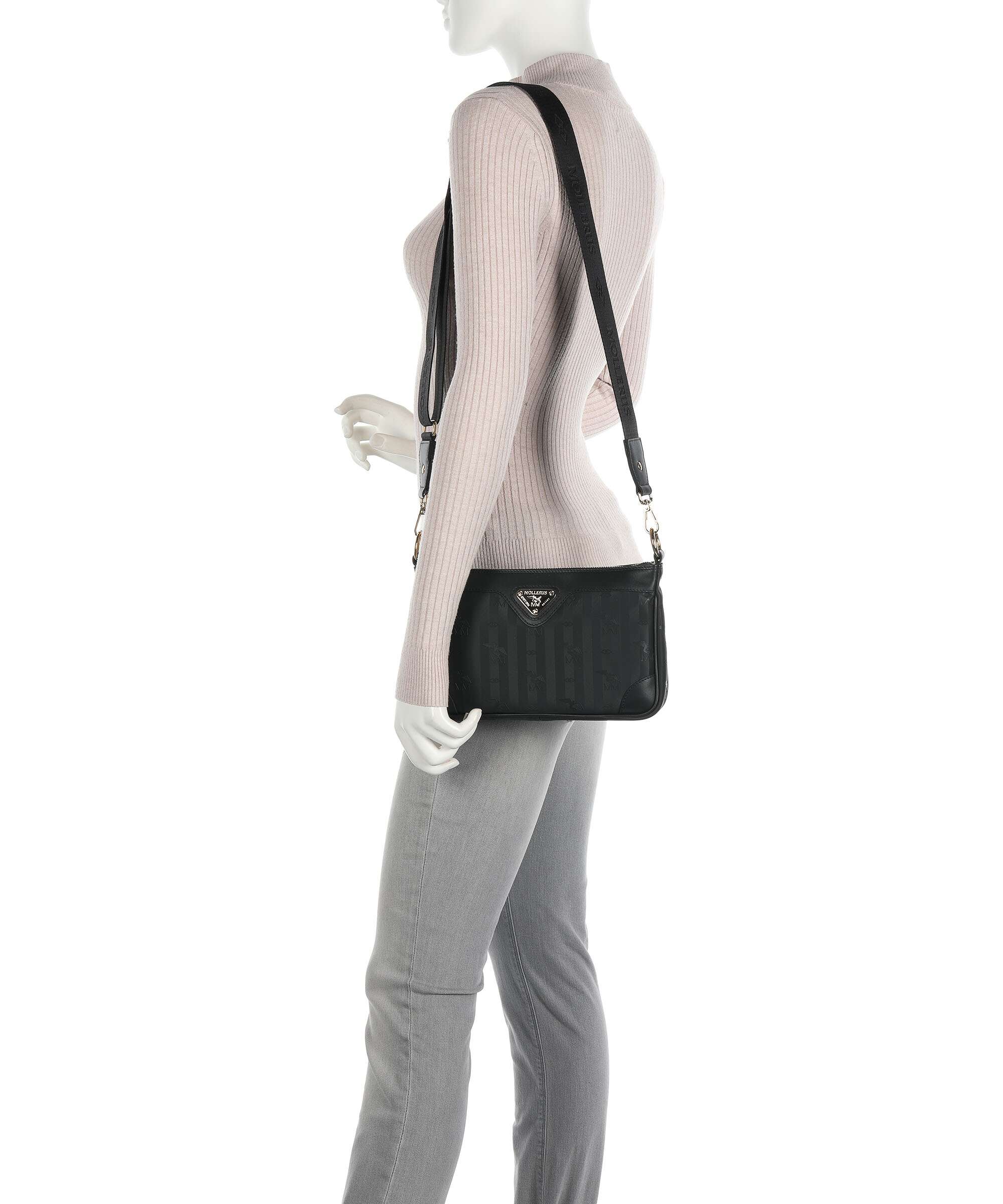 Maison Mollerus Vinerus Flums Crossbody bag black/nastro - Image 3