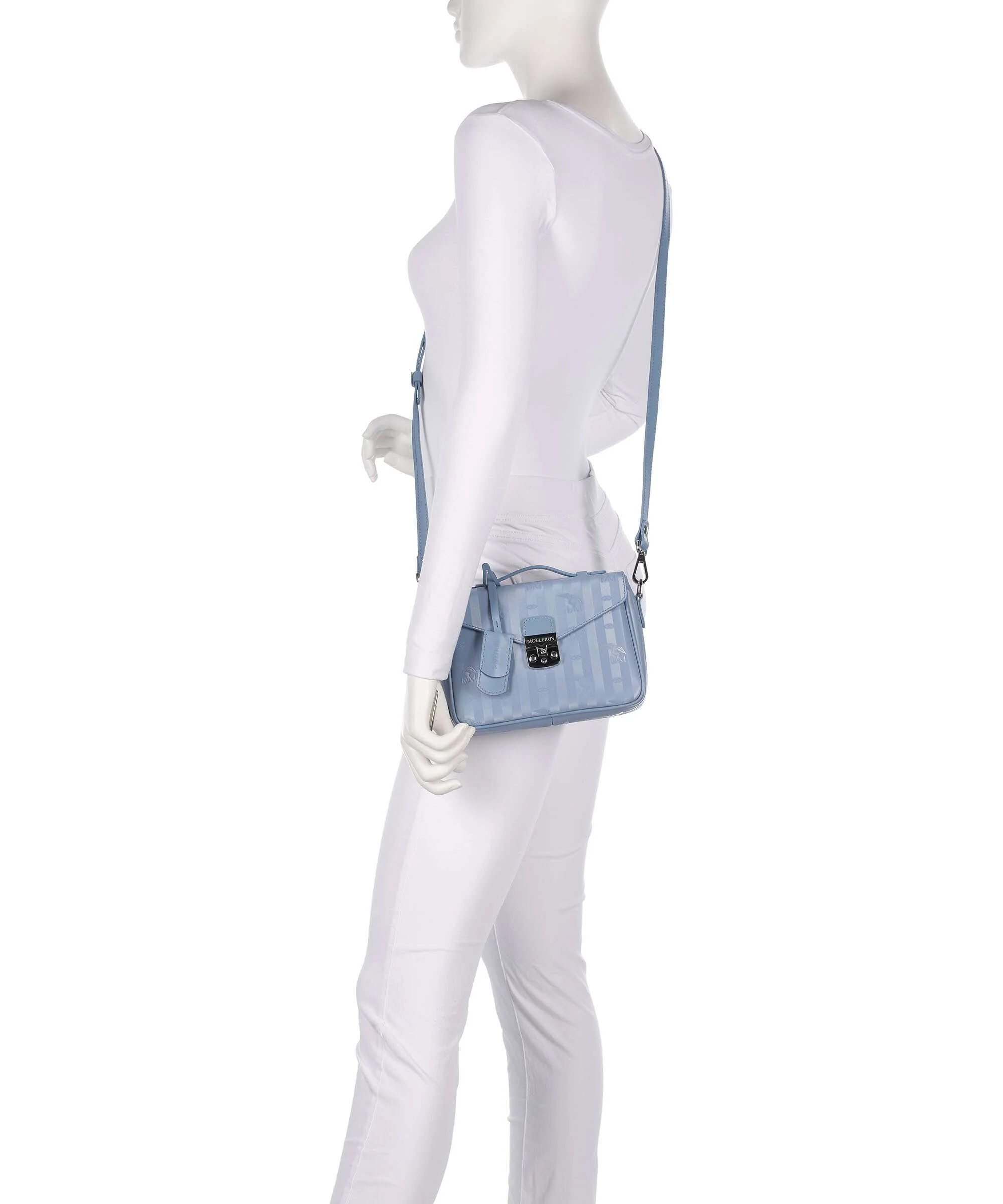 Maison Mollerus Vinerus Meyrin Crossbody bag metallic silber/sky - Image 3