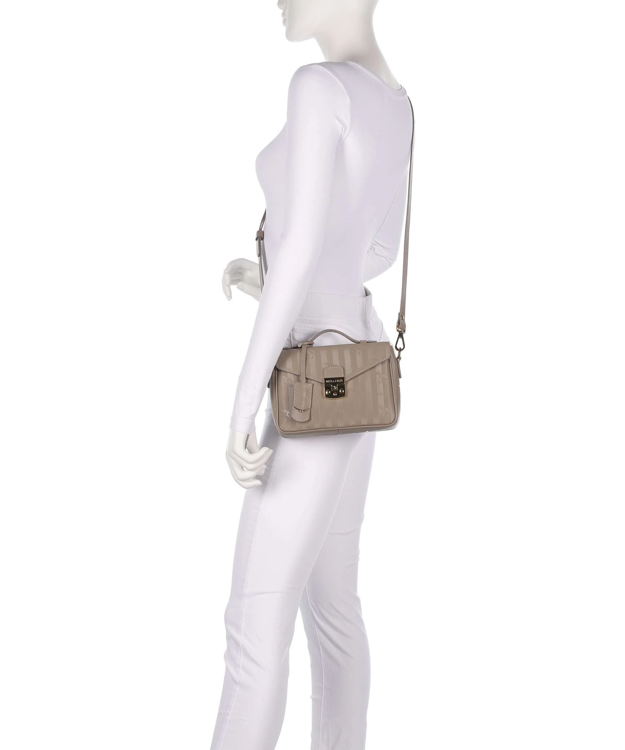 Maison Mollerus Vinerus Meyrin Crossbody bag taupe grau - Image 3