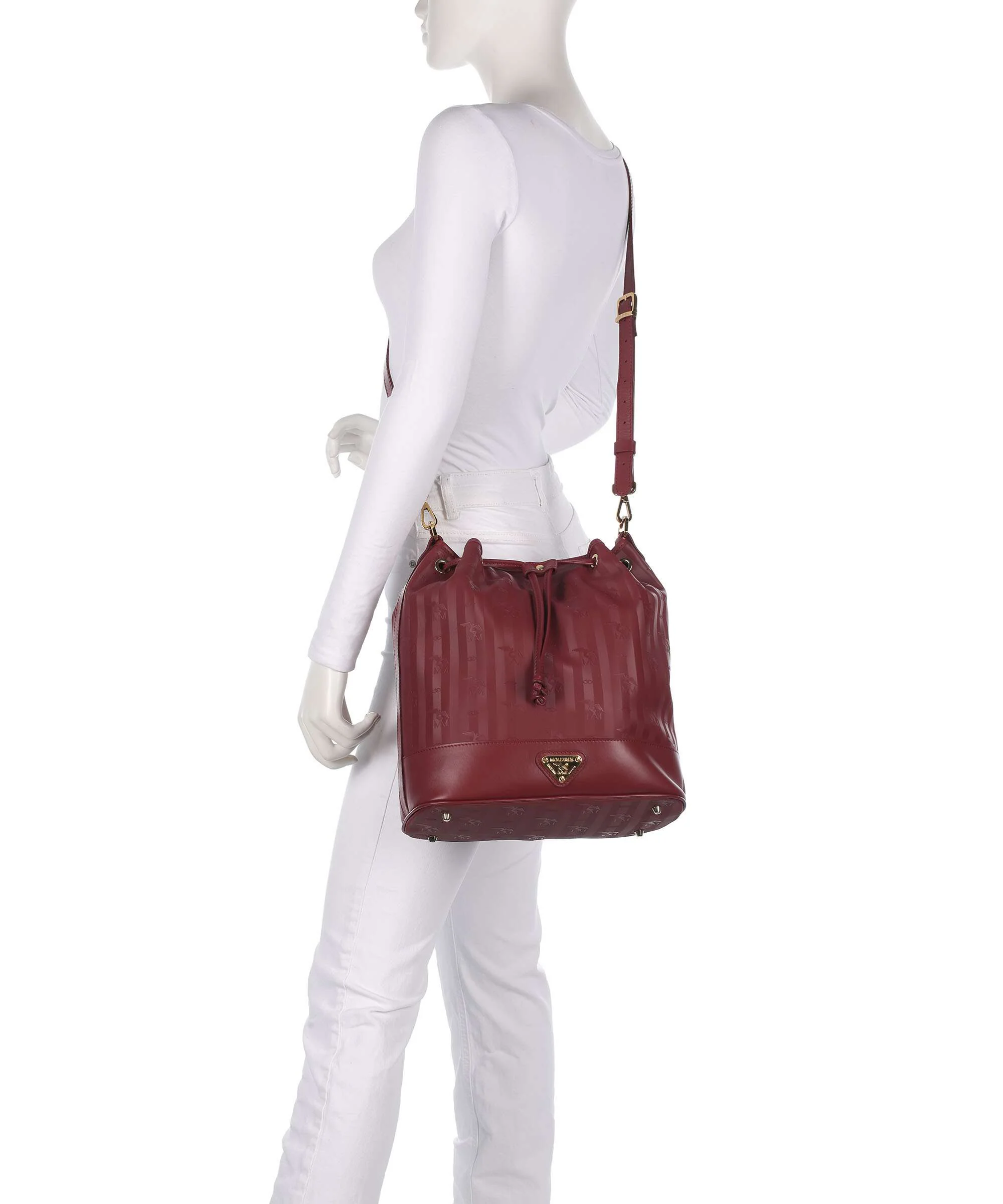 Maison Mollerus Vinerus Niesen Bucket bag antique rot - Image 4