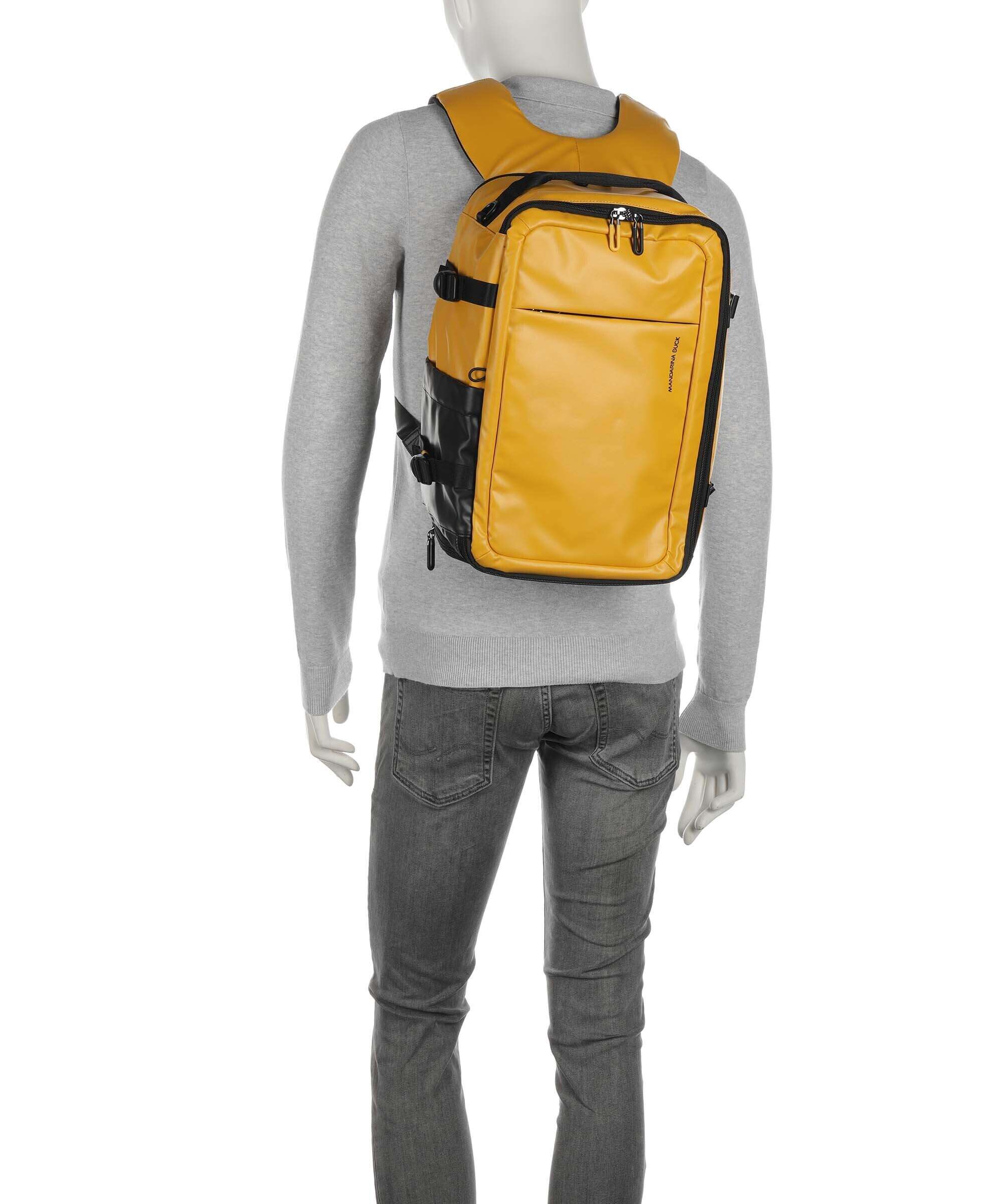 Mandarina Duck Eco Coated Backpack duck yellow - Image 4