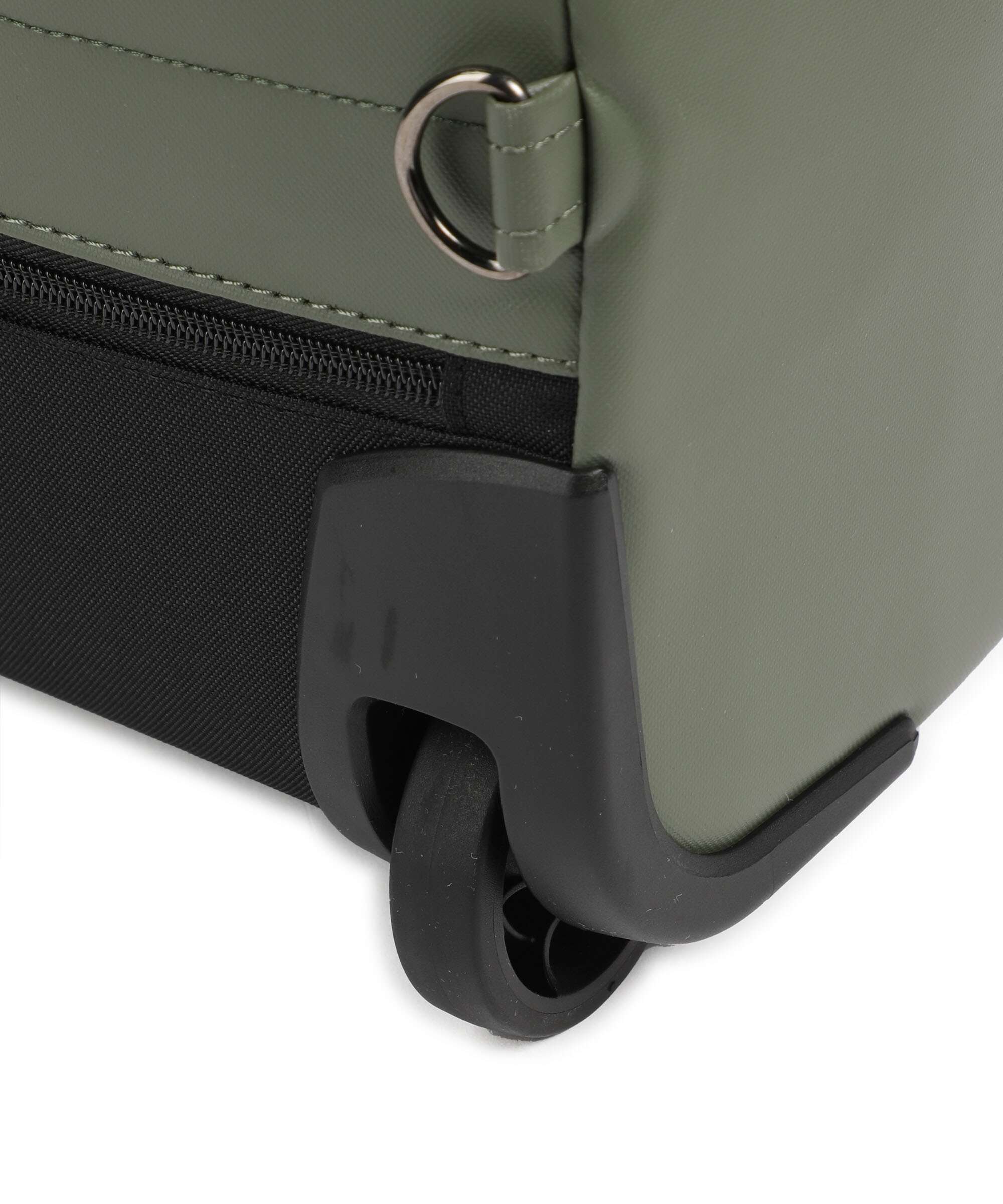 Mandarina Duck Eco Coated Backpack with wheels pine green - Image 6