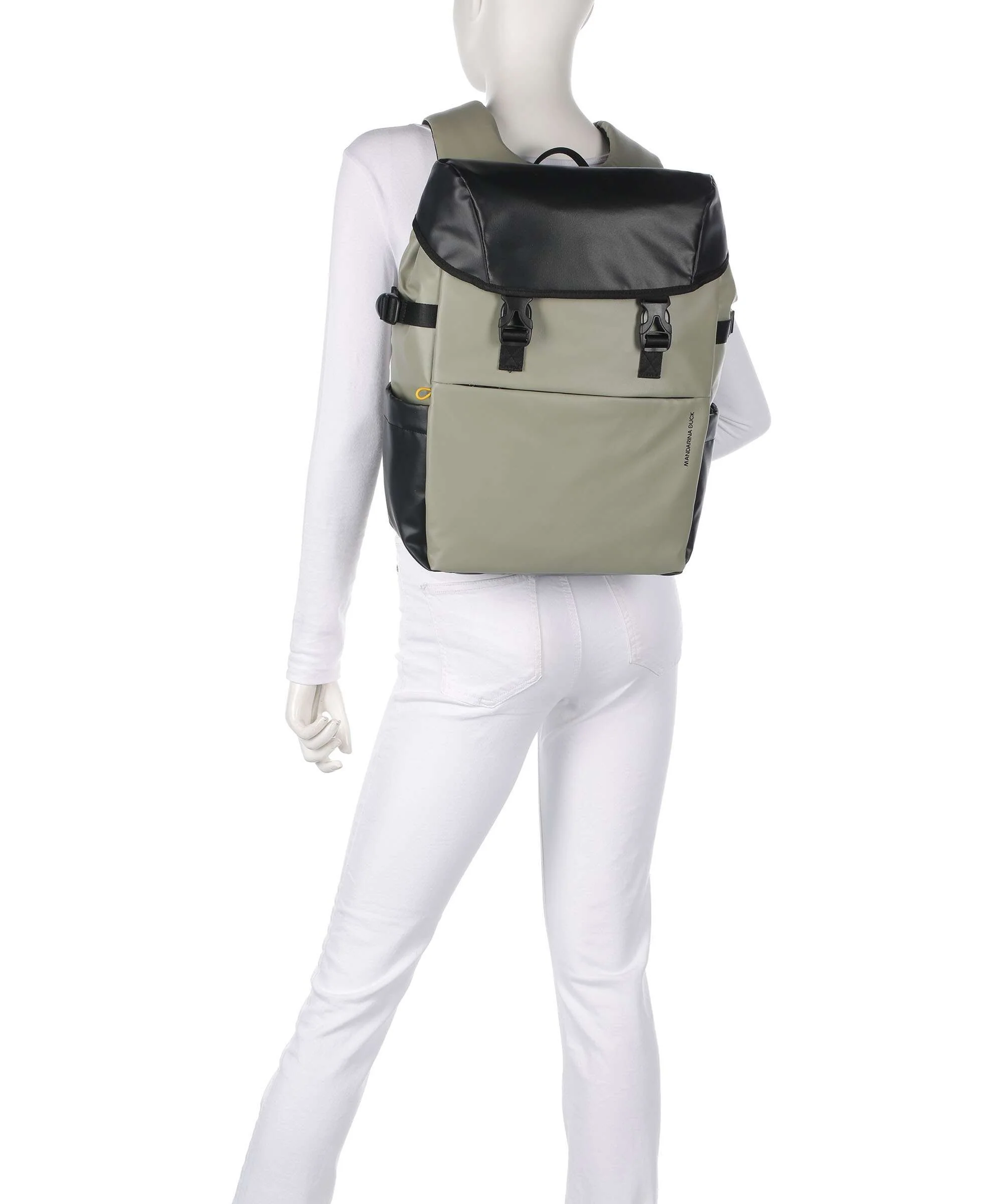 Mandarina Duck Eco Coated Laptop backpack mud - Image 3