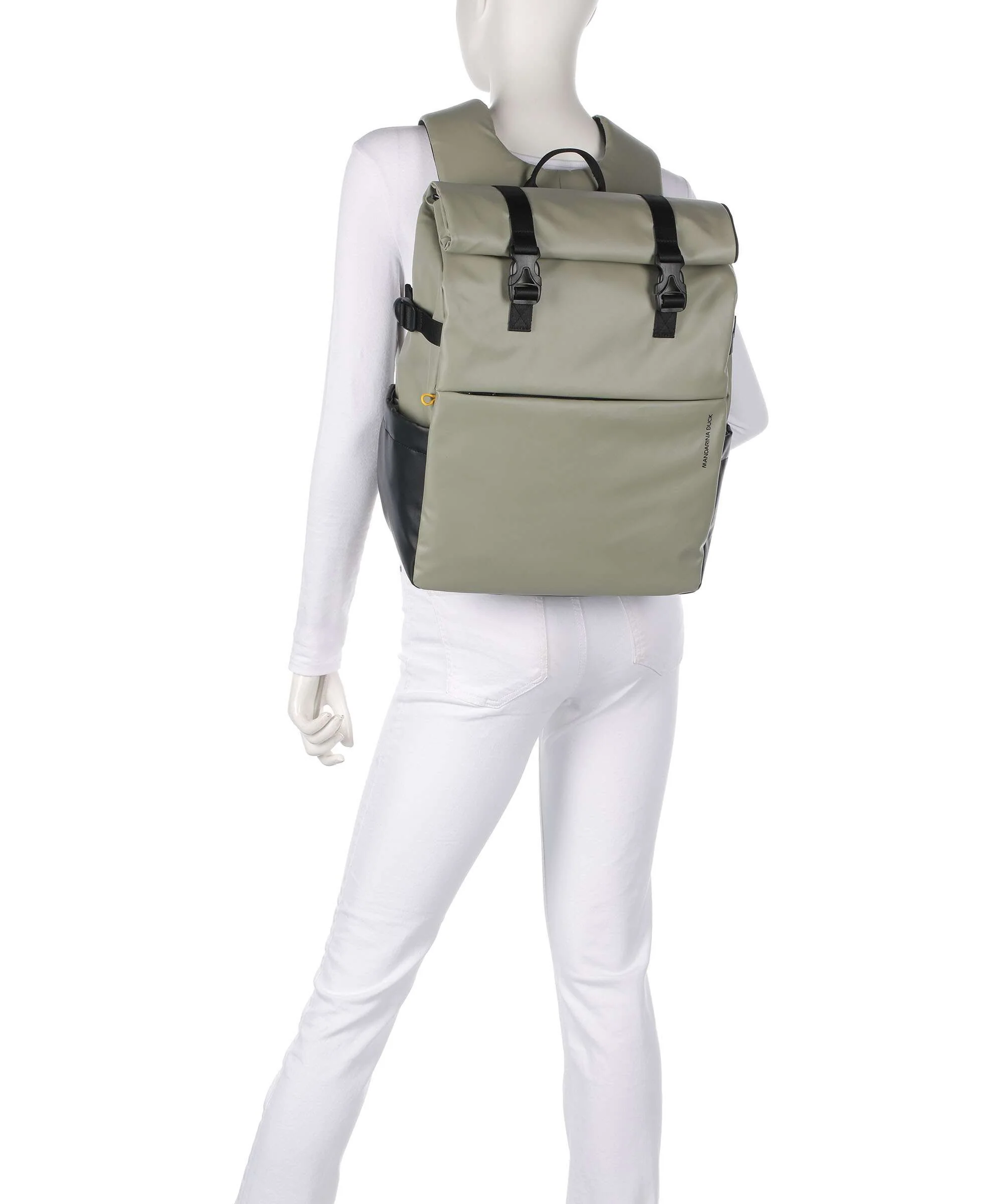 Mandarina Duck Eco Coated Laptop backpack mud - Image 3