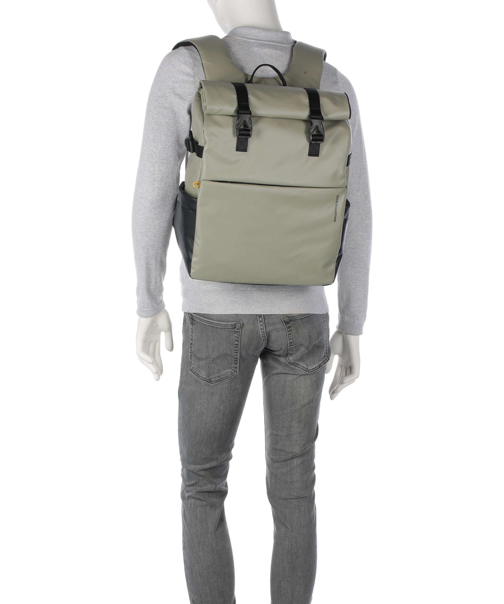 Mandarina Duck Eco Coated Laptop backpack mud - Image 4