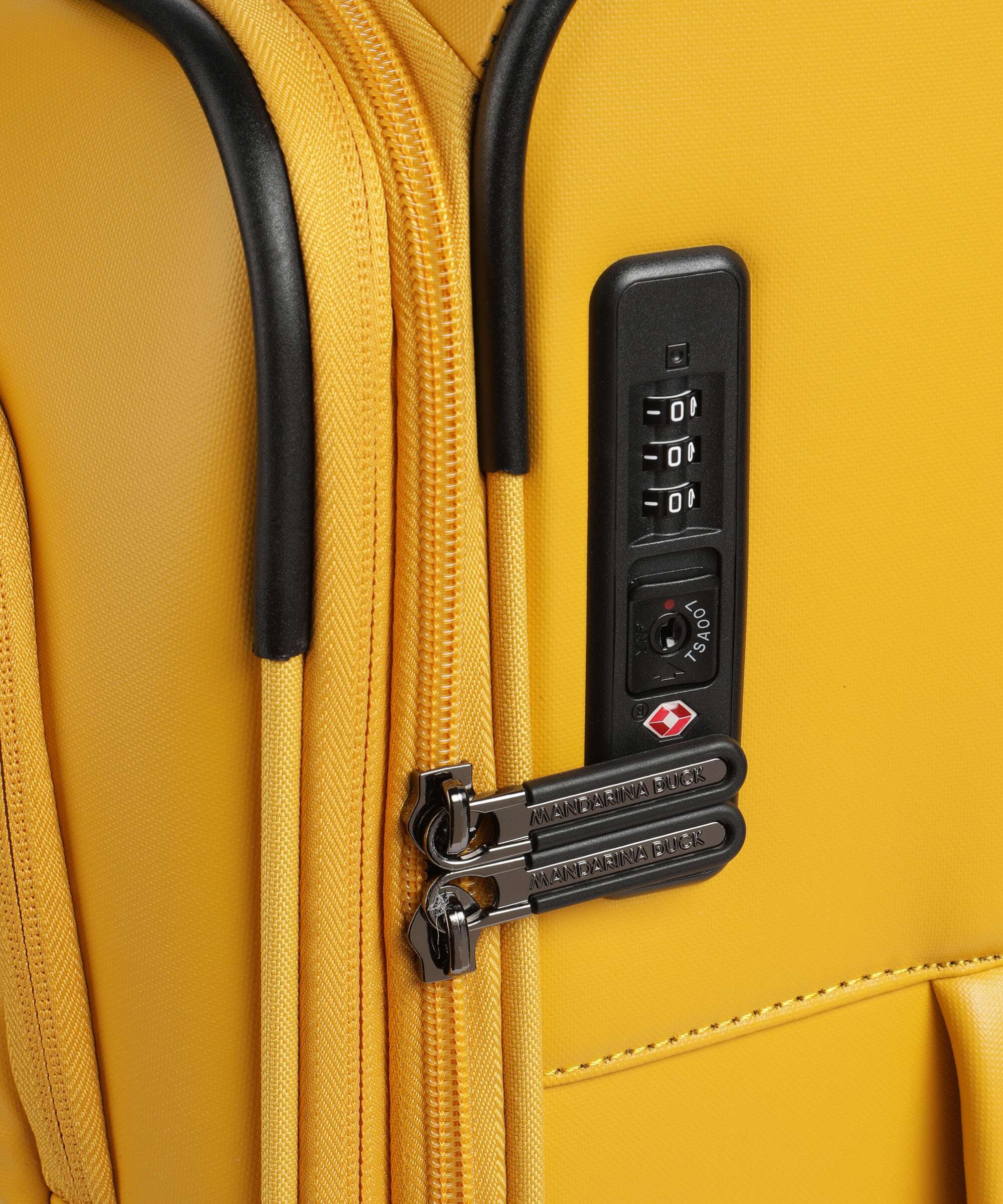 Mandarina Duck Eco Coated Spinner (4 wheels) duck yellow - Image 3