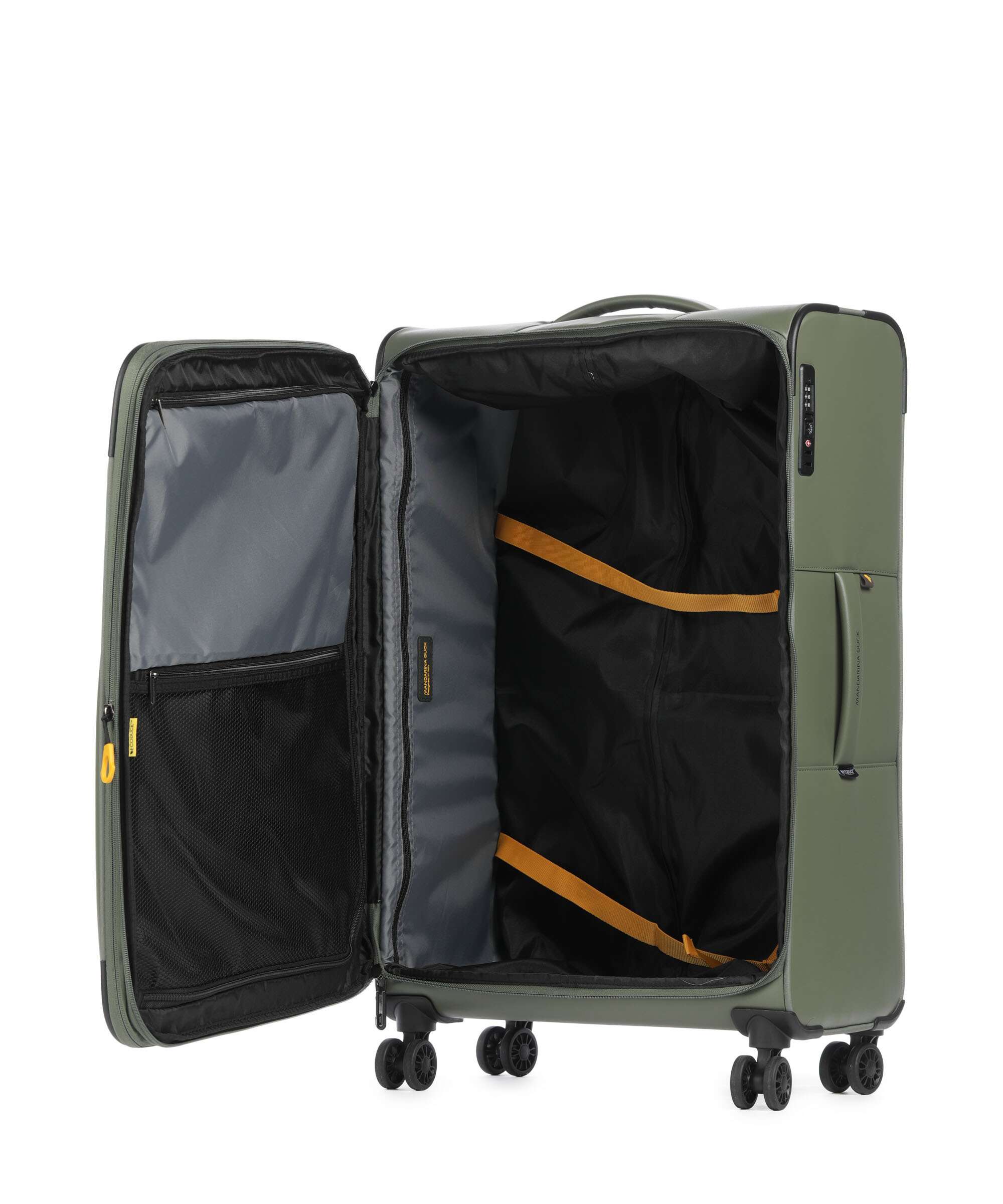Mandarina Duck Eco Coated Spinner (4 wheels) pine green - Image 6
