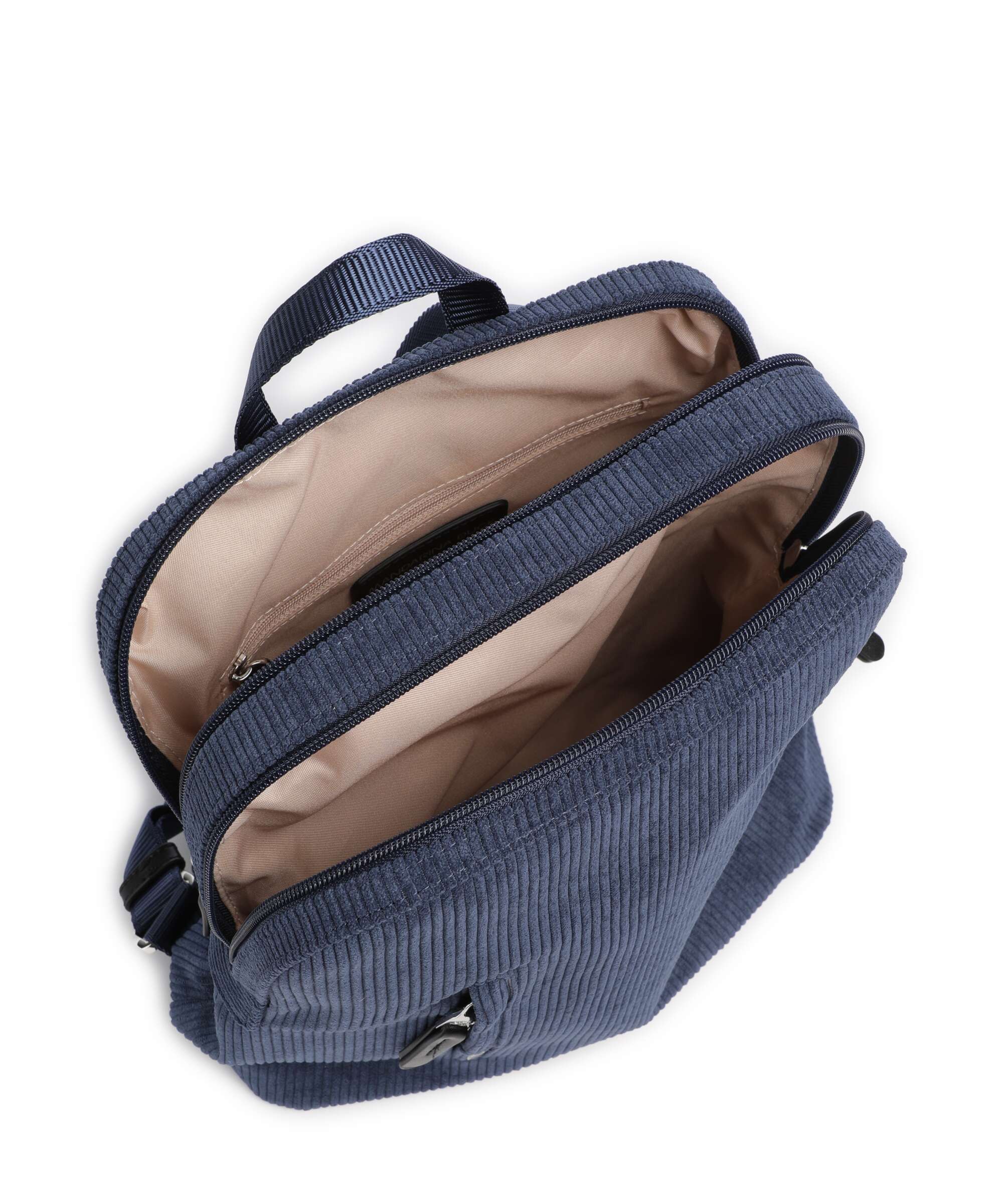 Mandarina Duck Hunter Velvet Backpack blue wing - Image 5