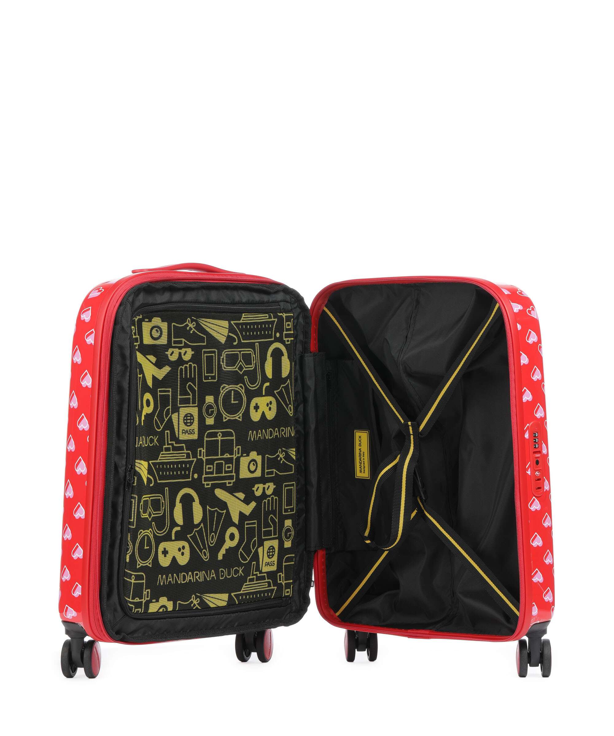 Mandarina Duck Logoduck+ Printed Spinner (4 wheels) gimme love - Image 6