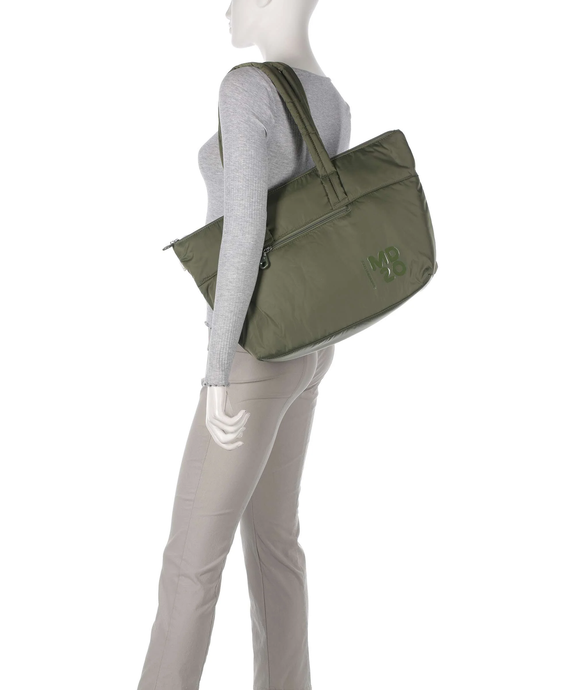Mandarina Duck MD20 Balloon Tote bag military green - Image 3