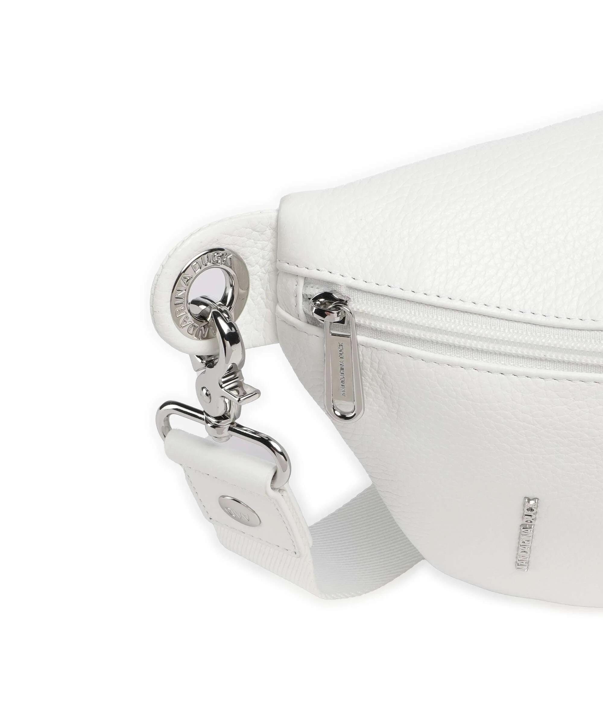 Mandarina Duck Mellow Leather Belt bag blanc - Image 4