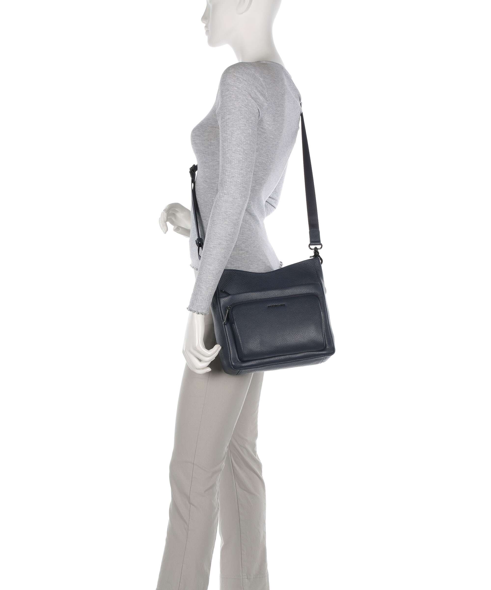 Mandarina Duck Mellow Leather Crossbody bag dress blue - Image 3