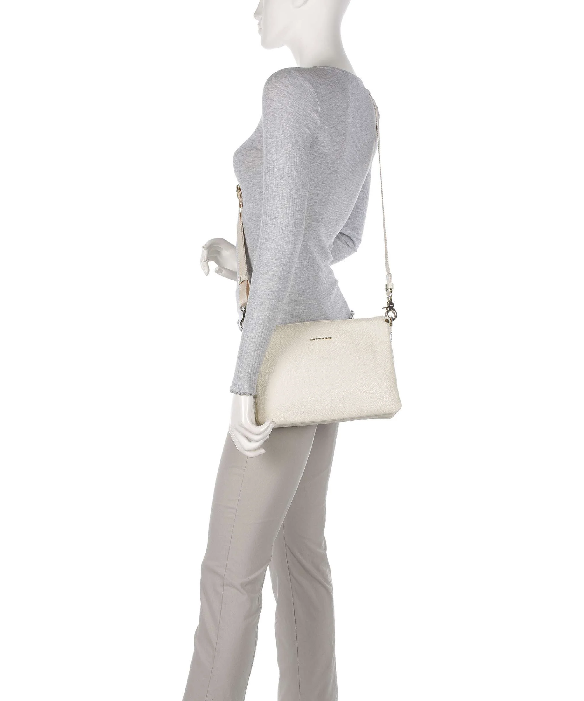 Mandarina Duck Mellow Leather Crossbody bag almond - Image 3
