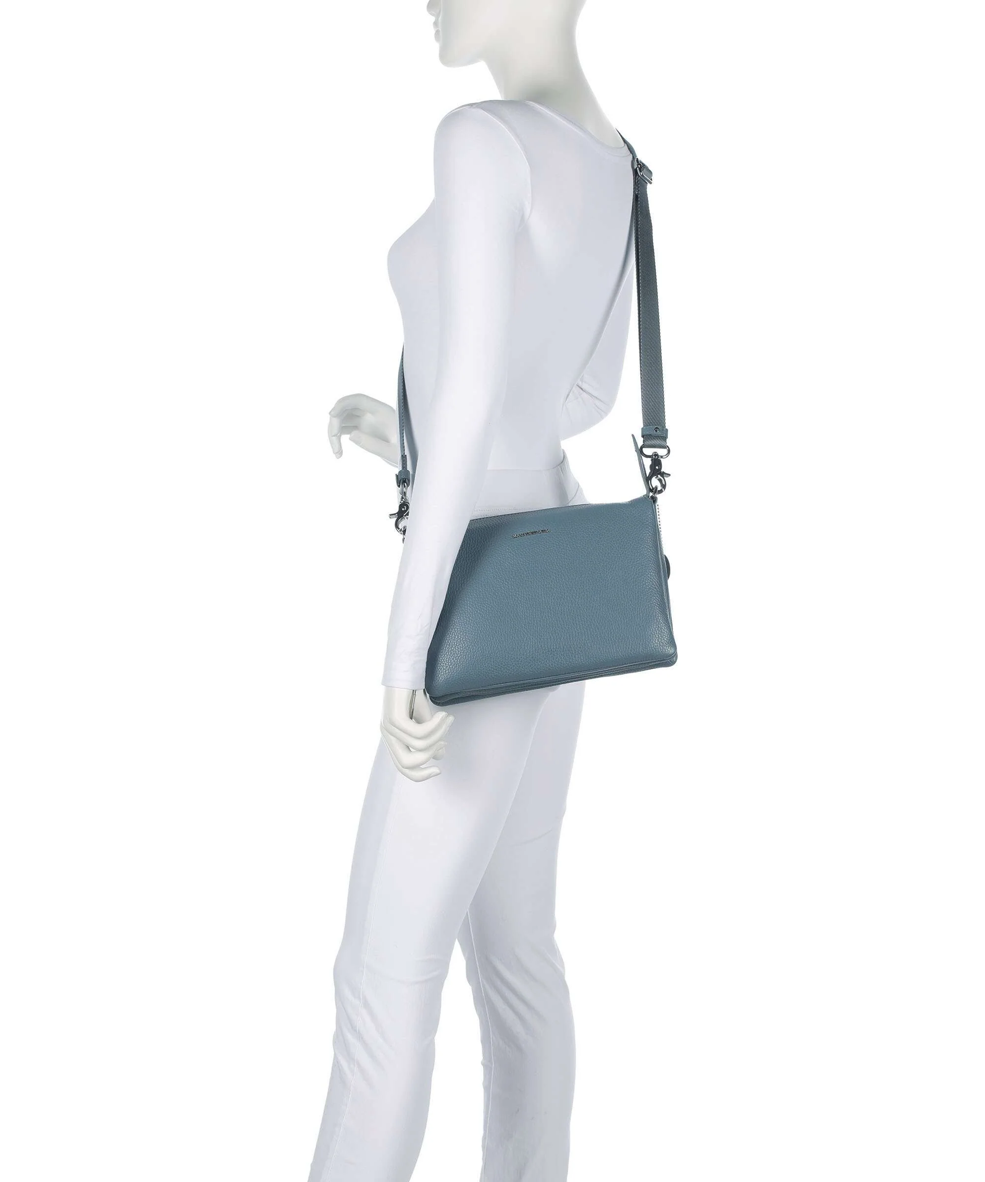 Mandarina Duck Mellow Leather Crossbody bag iron - Image 3